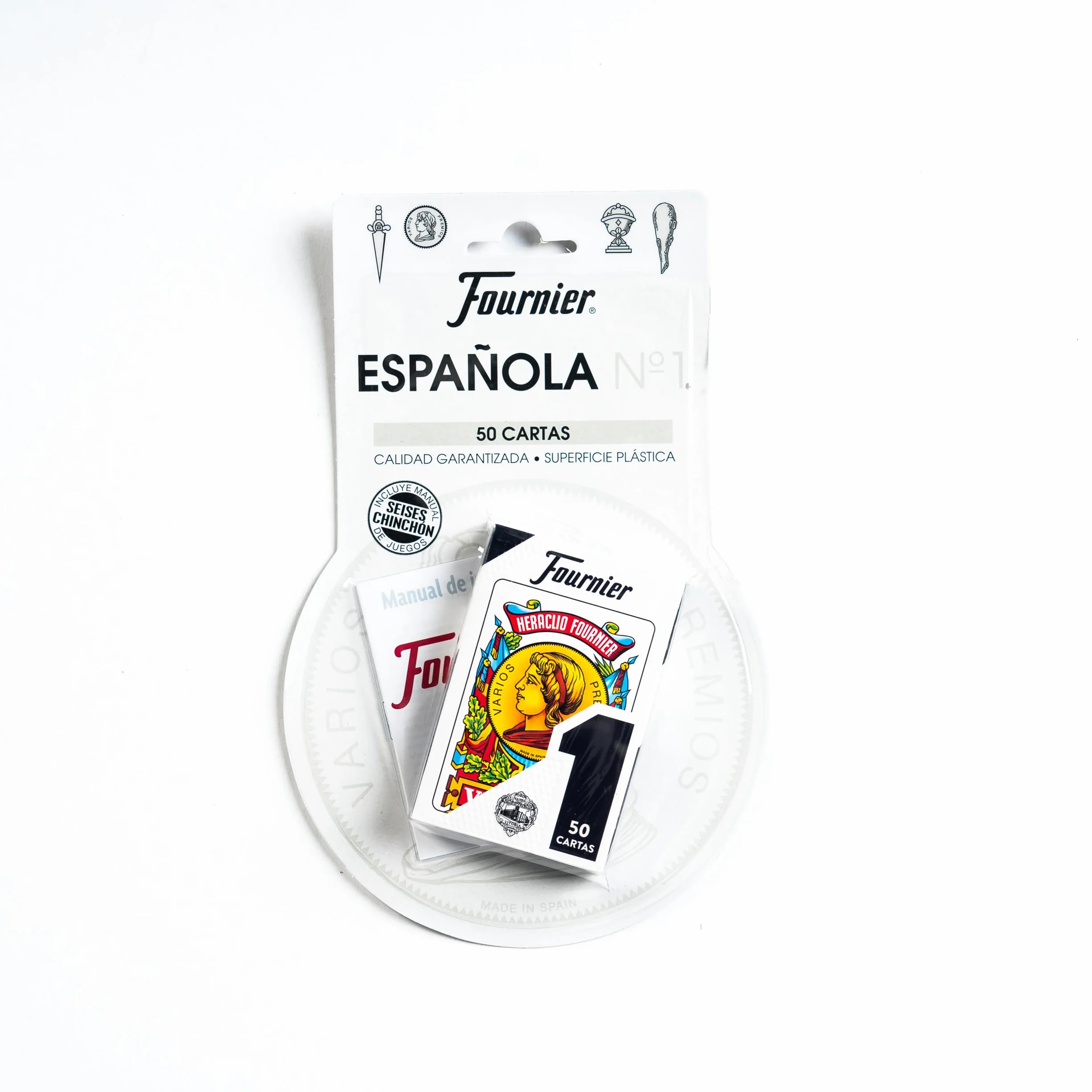Fournier Baraja de Cartas Española 50 Cartas Multicolor Seises y Chinchón