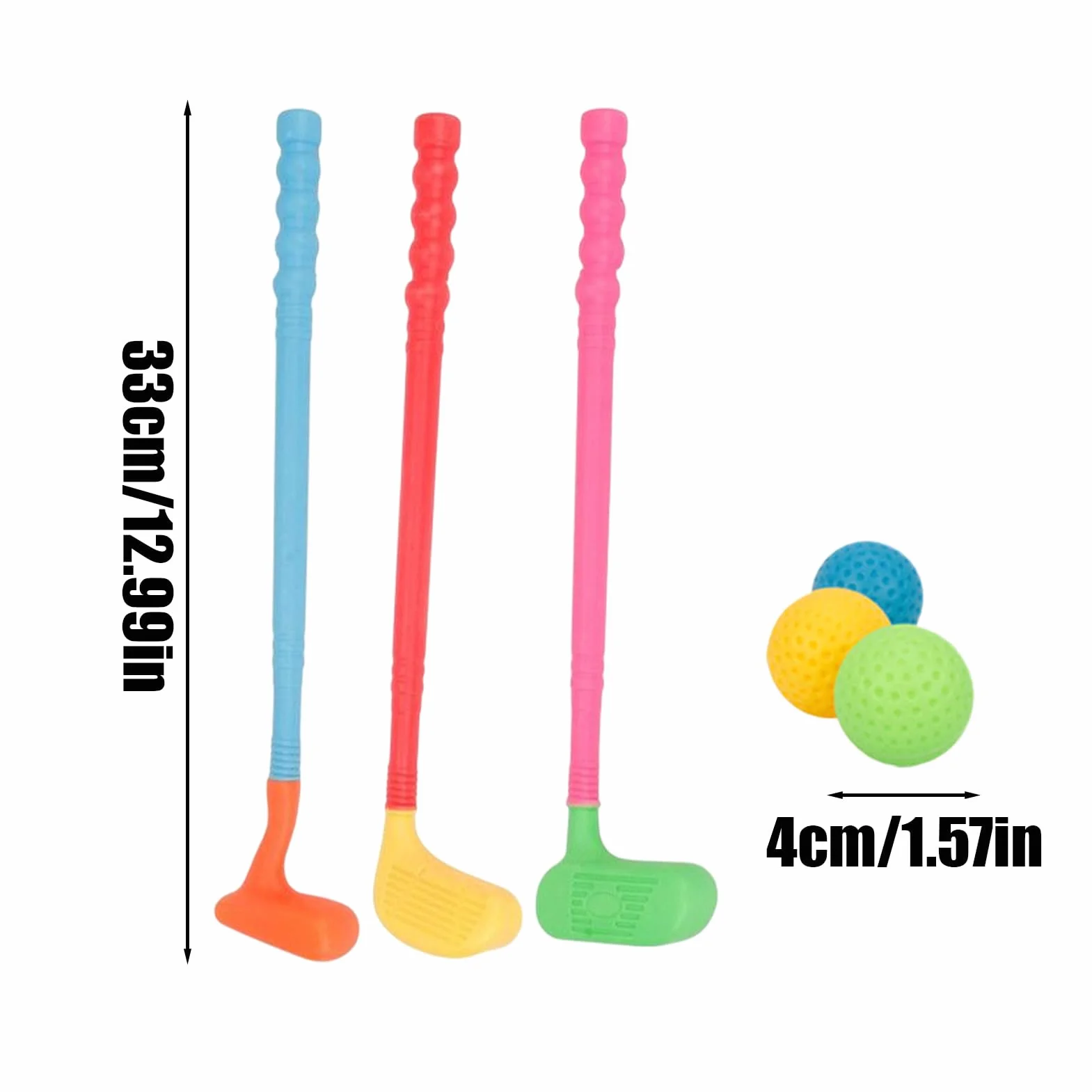 Palos de Golf para niños pequeños, Juego de Golf con Palos y Pelotas, Juego de de plás-Tico, Juguetes de, Juguetes Deportivos para niños y niñas en Interiores y Exteriores