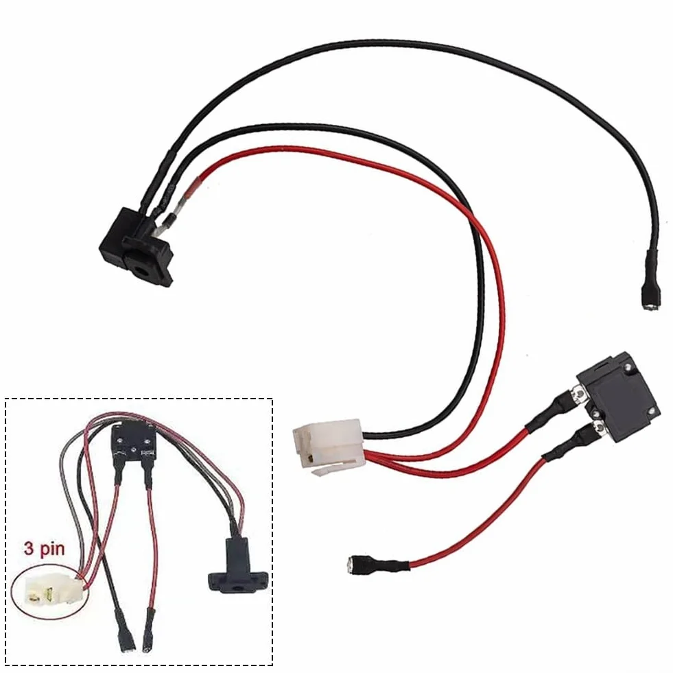 Interfaz de cargador de coche eléctrico para niños, caja fuerte y enchufe para modelos de 6 V, 12 V, 24 V (A)
