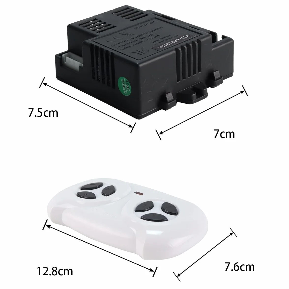 Transmisor y receptor para coche eléctrico JR1625RX-12V, caja de control, 2,4 G (control remoto y receptor)