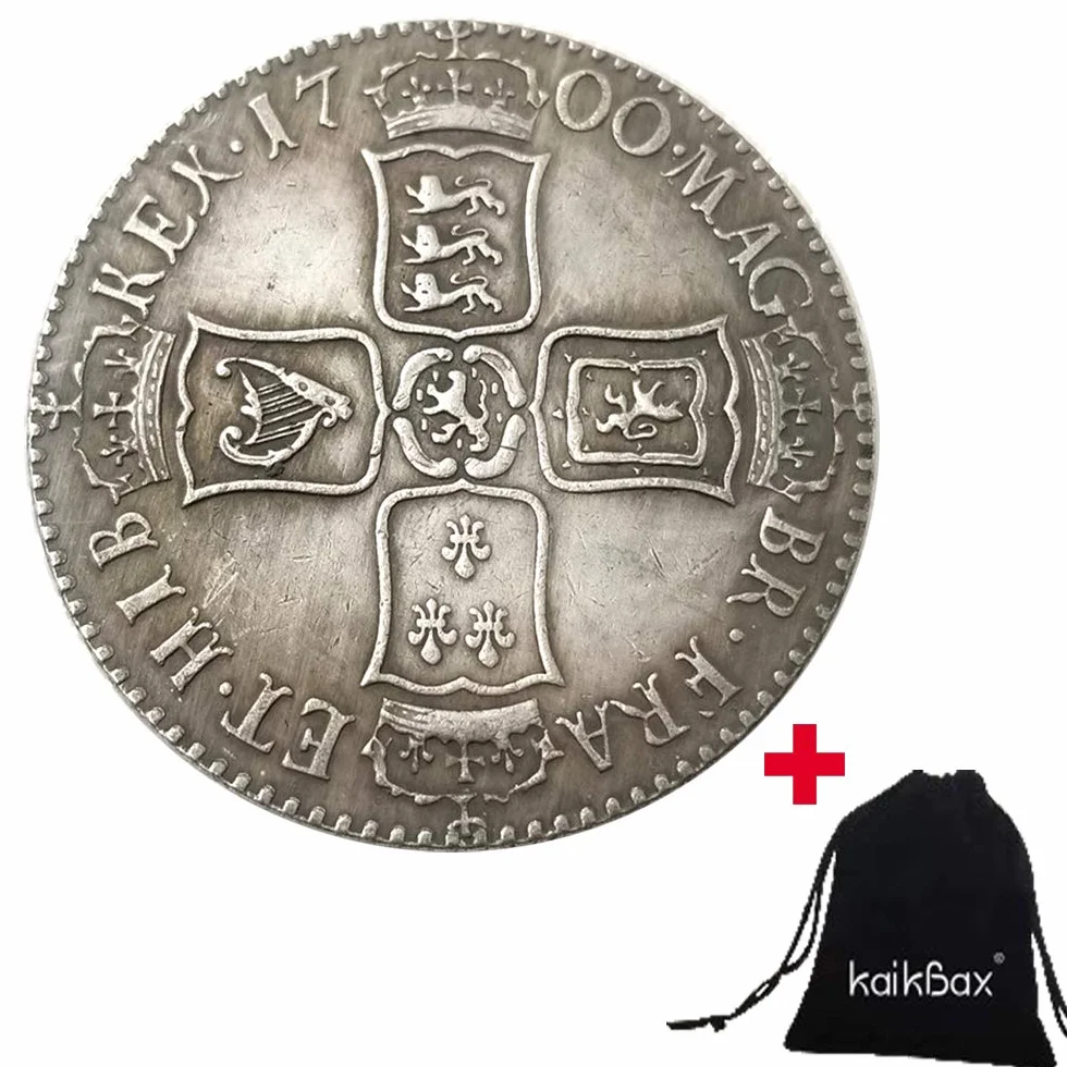 1700 monedas antiguas antiguas británicas antiguas del Reino Unido - Gran Chelín Británico Moneda Vieja - Monedas conmemorativas sin circular-Descubre la historia de monedas BestShop