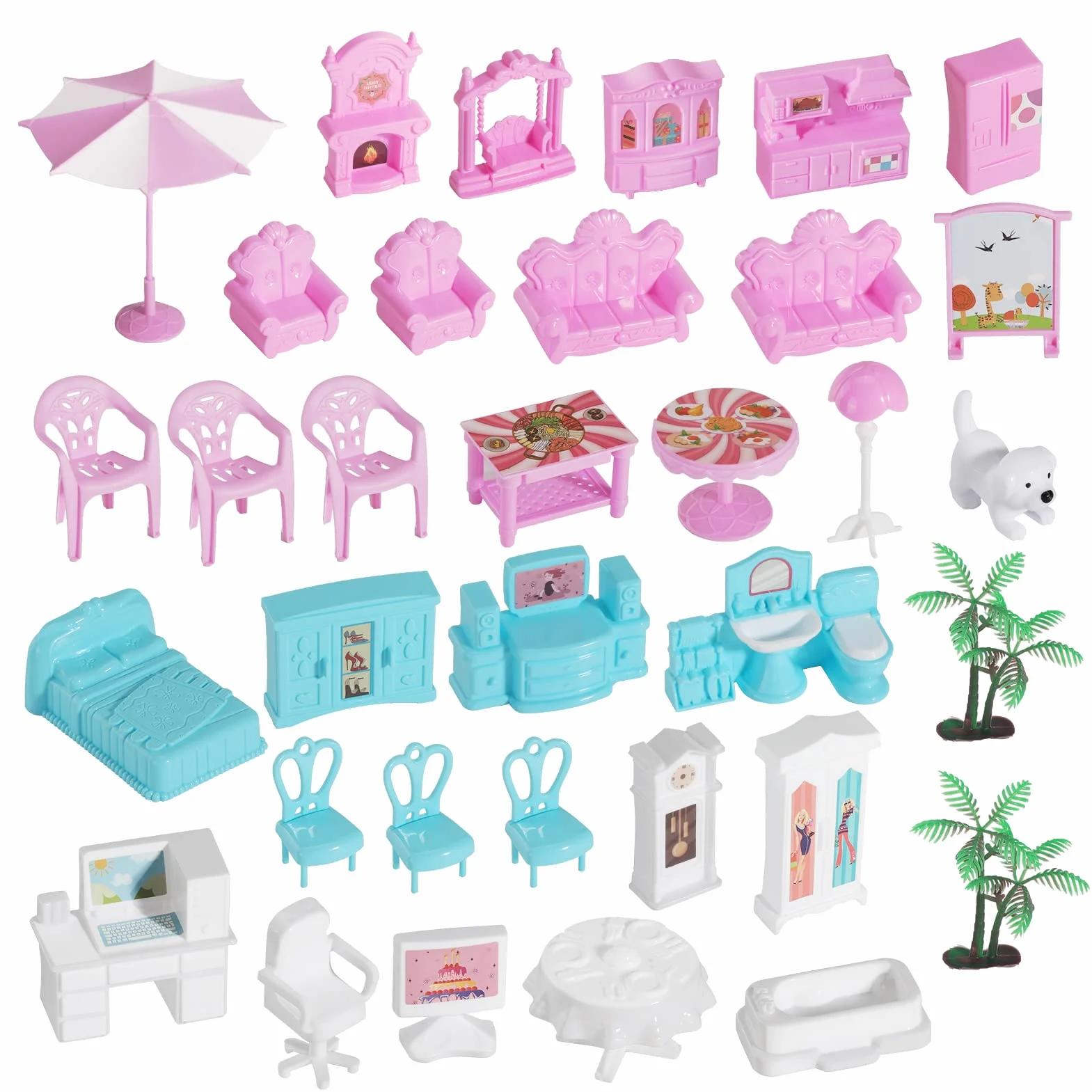 Casa de Muñecas para Niñas,Juguetes Niña 4 Años,Casa de Princesa de Ensueño con Muñeca y Luces,Regalo De Juguete para niños
