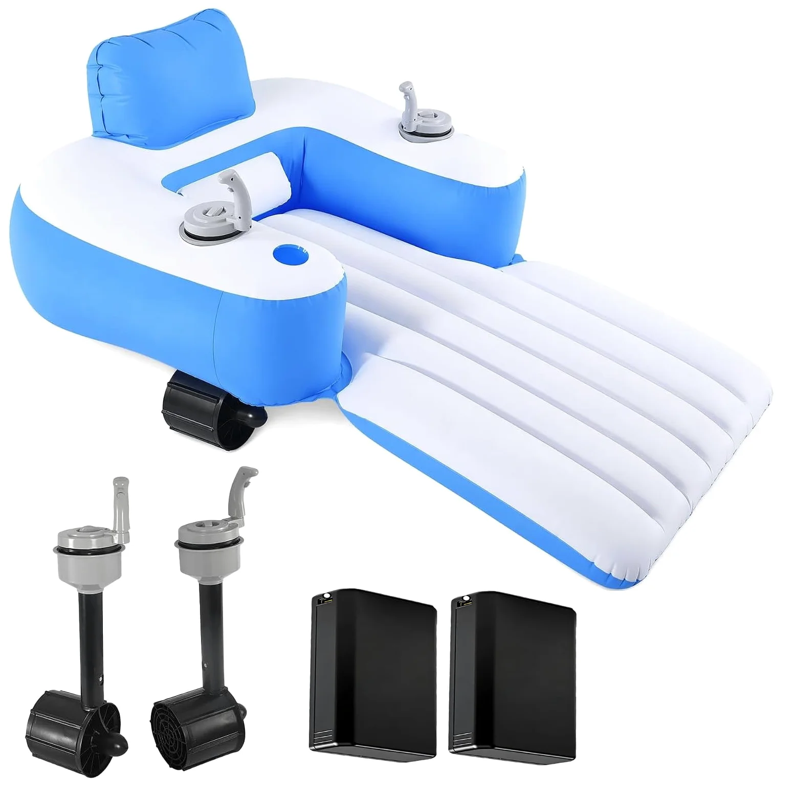 Silla Flotante Hinchable con Hélice Eléctrica, Silla De Piscina con Flotador Eléctrico, Asiento Flotante Portátil para Relajarse En El Lago, La Piscina Y La Playa