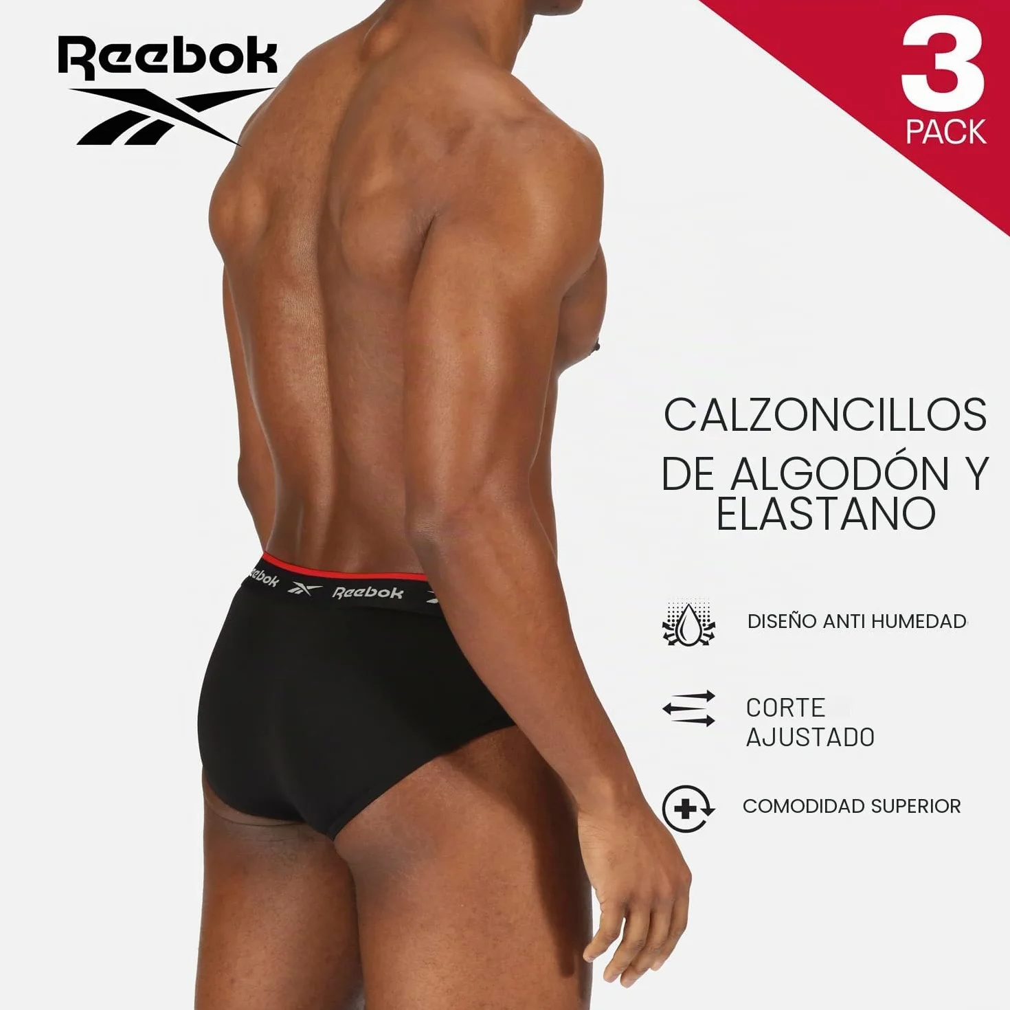 Reebok Wiggins Calzoncillo Deportivo Hombre