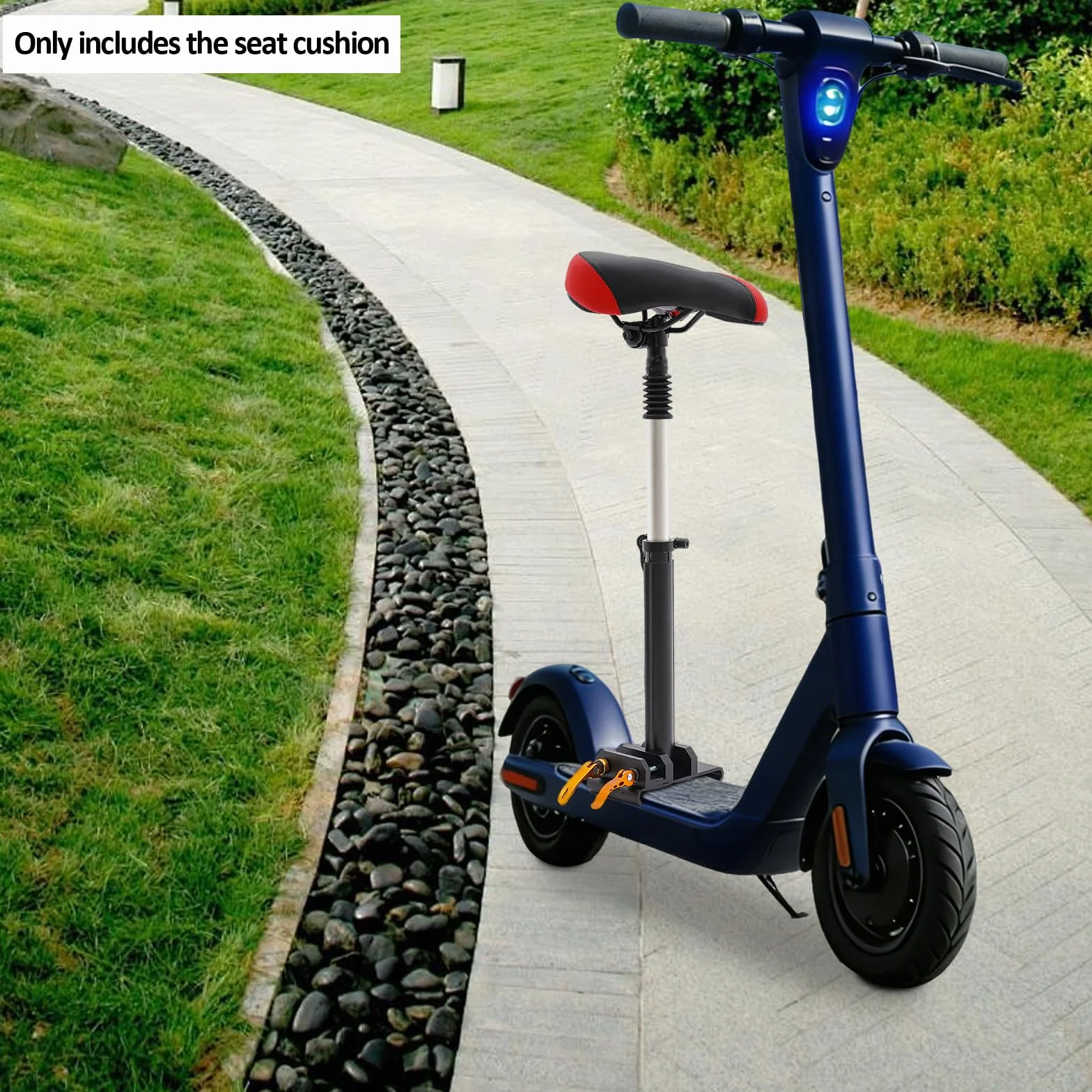 Sillín universal plegable para patinete eléctrico ajuste altura 40-60 cm transpirable poliuretano