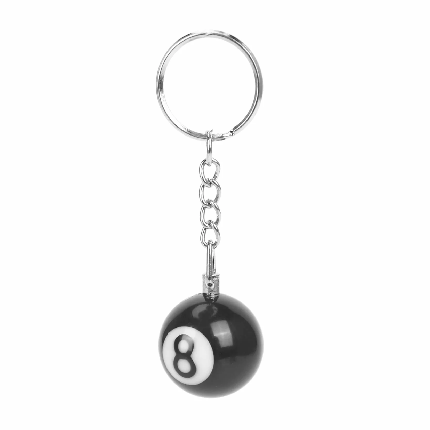Anillo de Llave Bola de Billar Numero 8 Felicidad