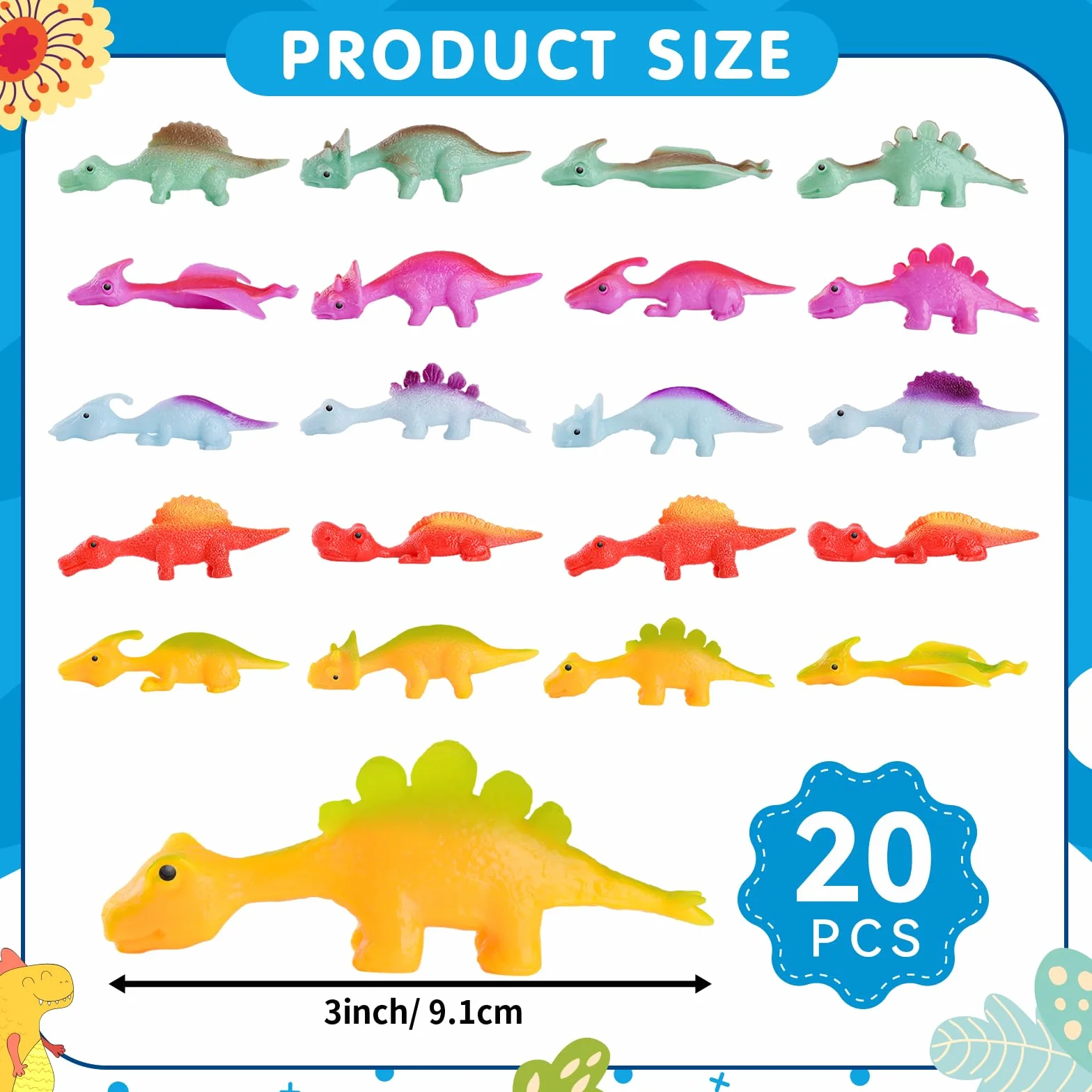 Slingshot Dinosaurio Finger Toys 20 Piezas Tirachinas Juguetes de Dedo