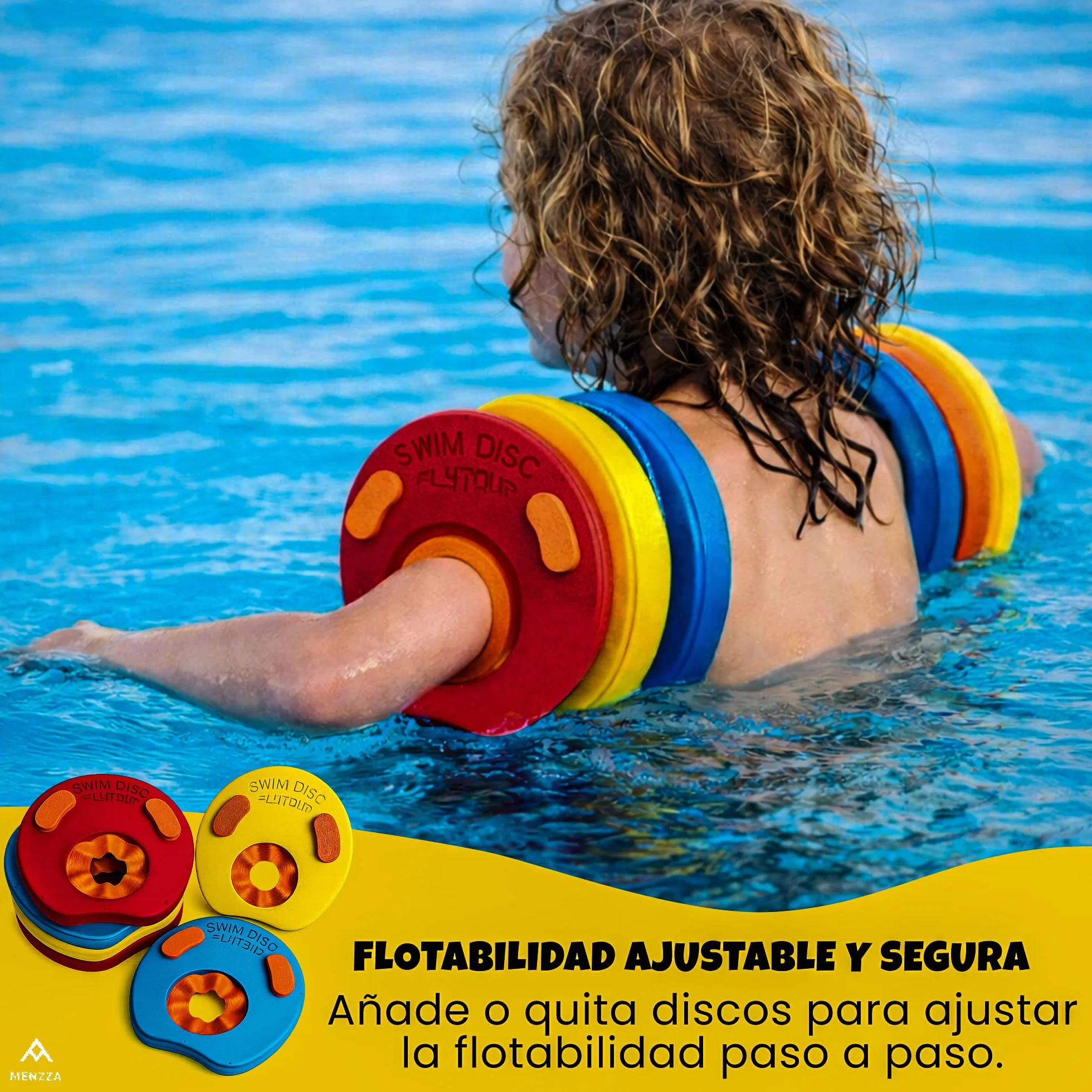 Manguitos Delphin para Piscina Bebe + Bolsa Transporte Secado Rapido I 6 PCS I Flotador Bebe Evita Rozaduras I Flotadores De Piscina Ideales para Natacion I Juguetes Piscina Bebe 2 años.