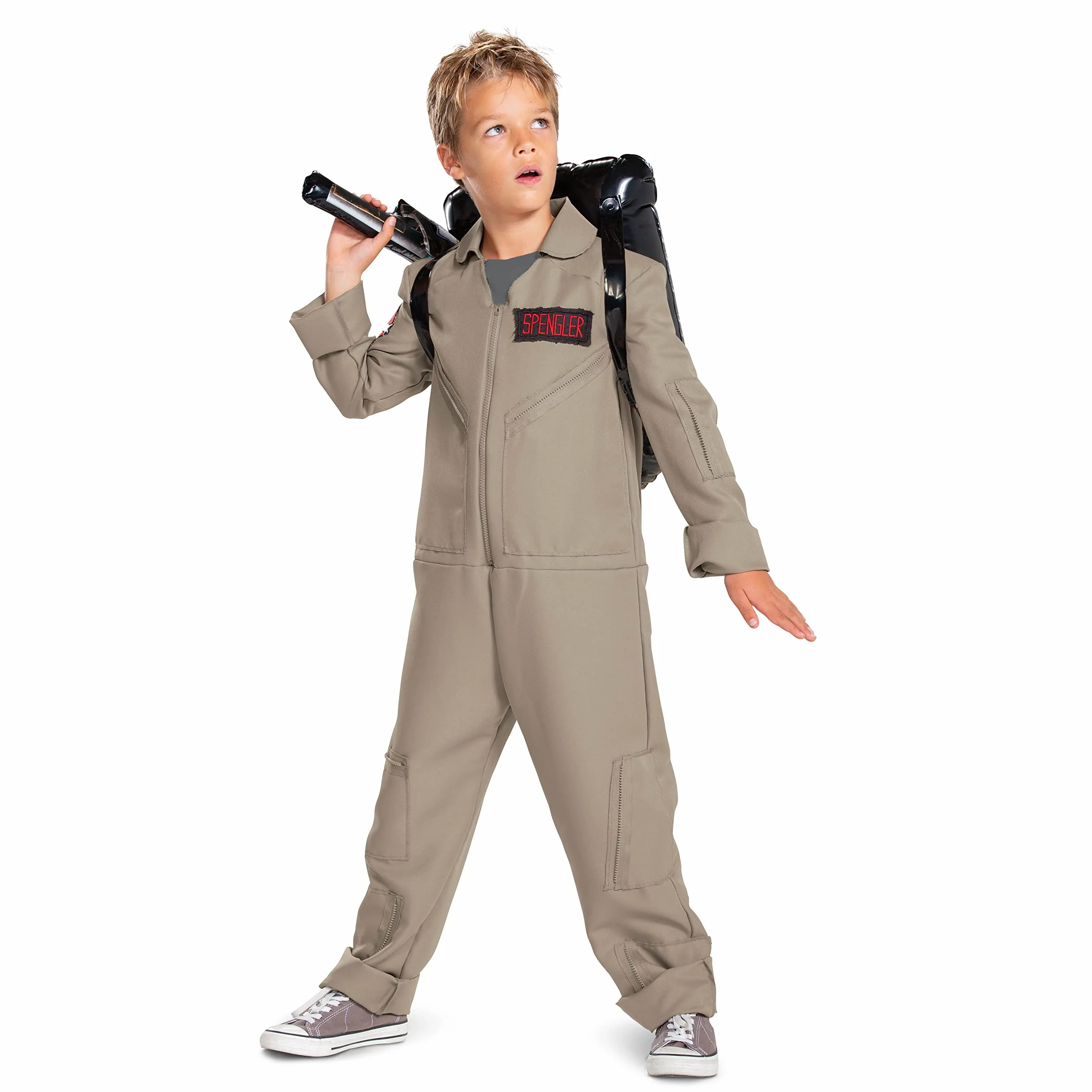 Disguise Ghostbuster Deluxe Jumpsuit for Kids, Ghostbusters Afterlife Costume, Size Small (4-6)