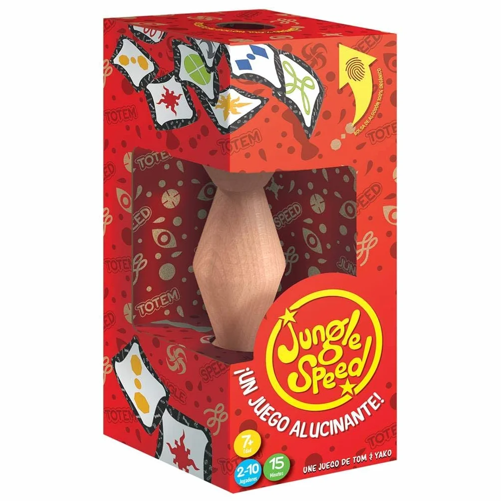 Asmodee Jungle Speed Juego de Cartas, Mesa Divertido para Amigos y Familia, 7+ Años, 2-10 Jugadores, 10 Minutos, Español y Portugués