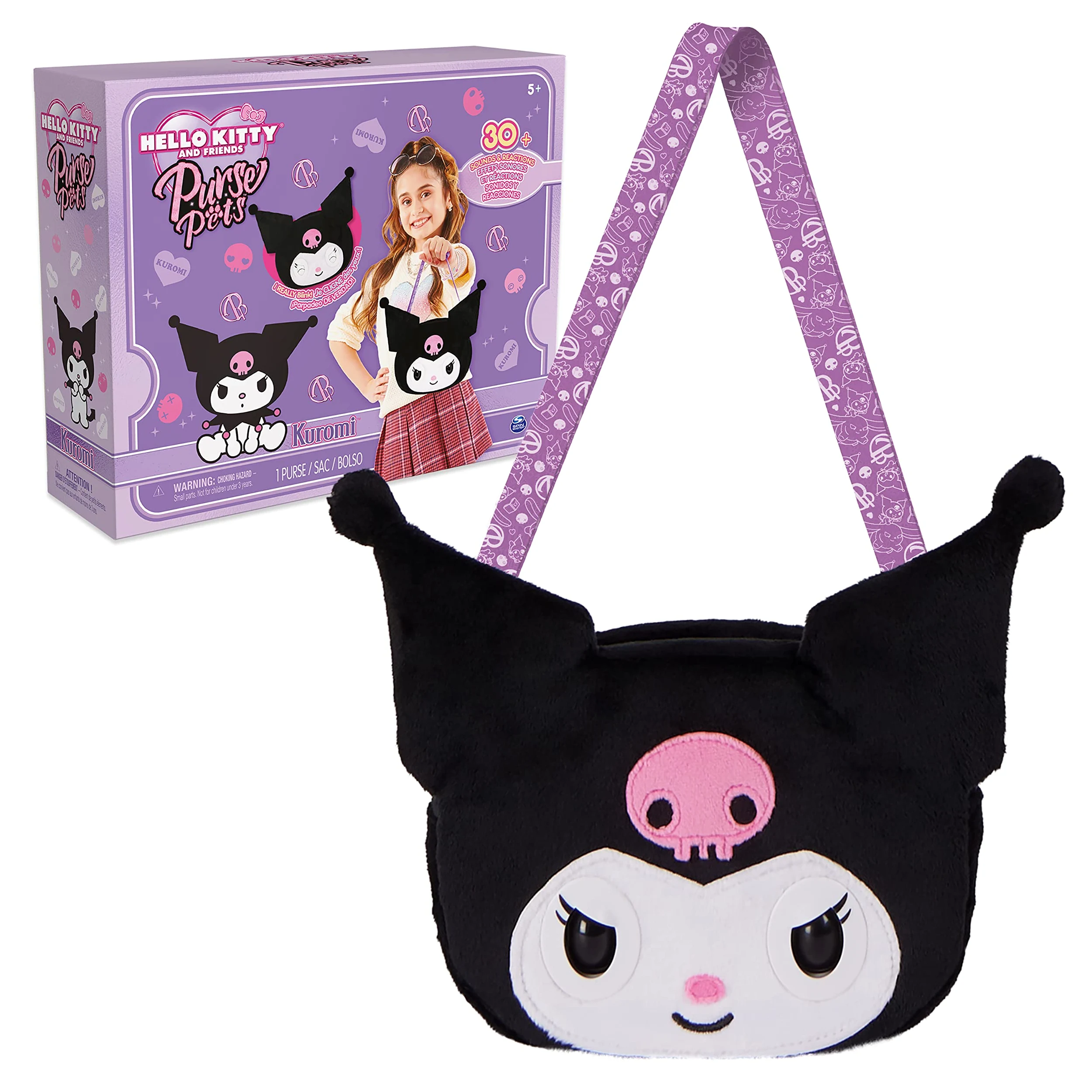 Purse Pets Pets Sanrio Kuromi, unisex (Spin Master 6065436)