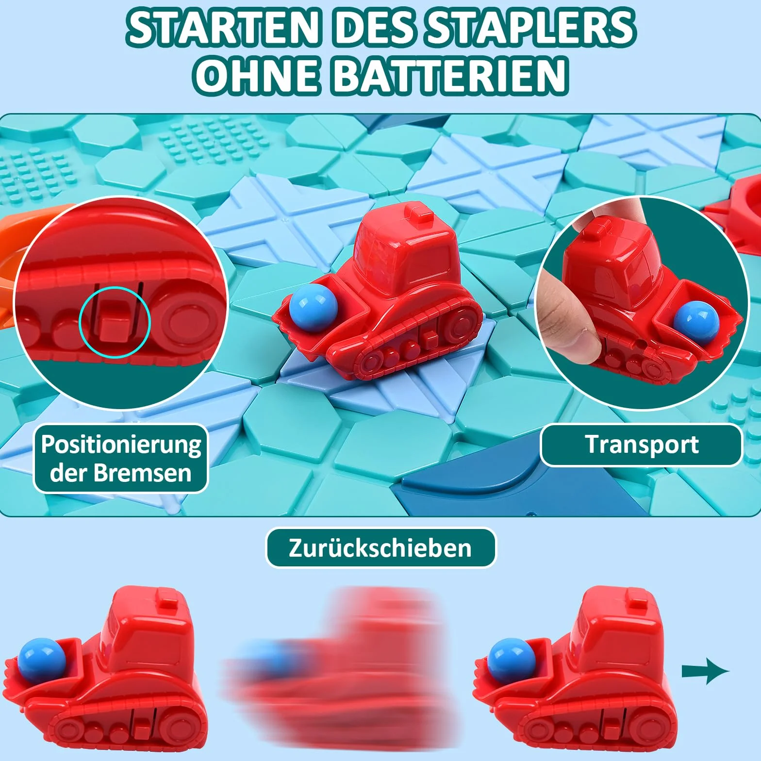 Herenear Laberinto de Construcción de Carreteras, Laberinto de Carreteras, Juego de Construcción de Caminos Lógicos, Laberinto de Camino de Empalme Juguetes Educativos para Ninos