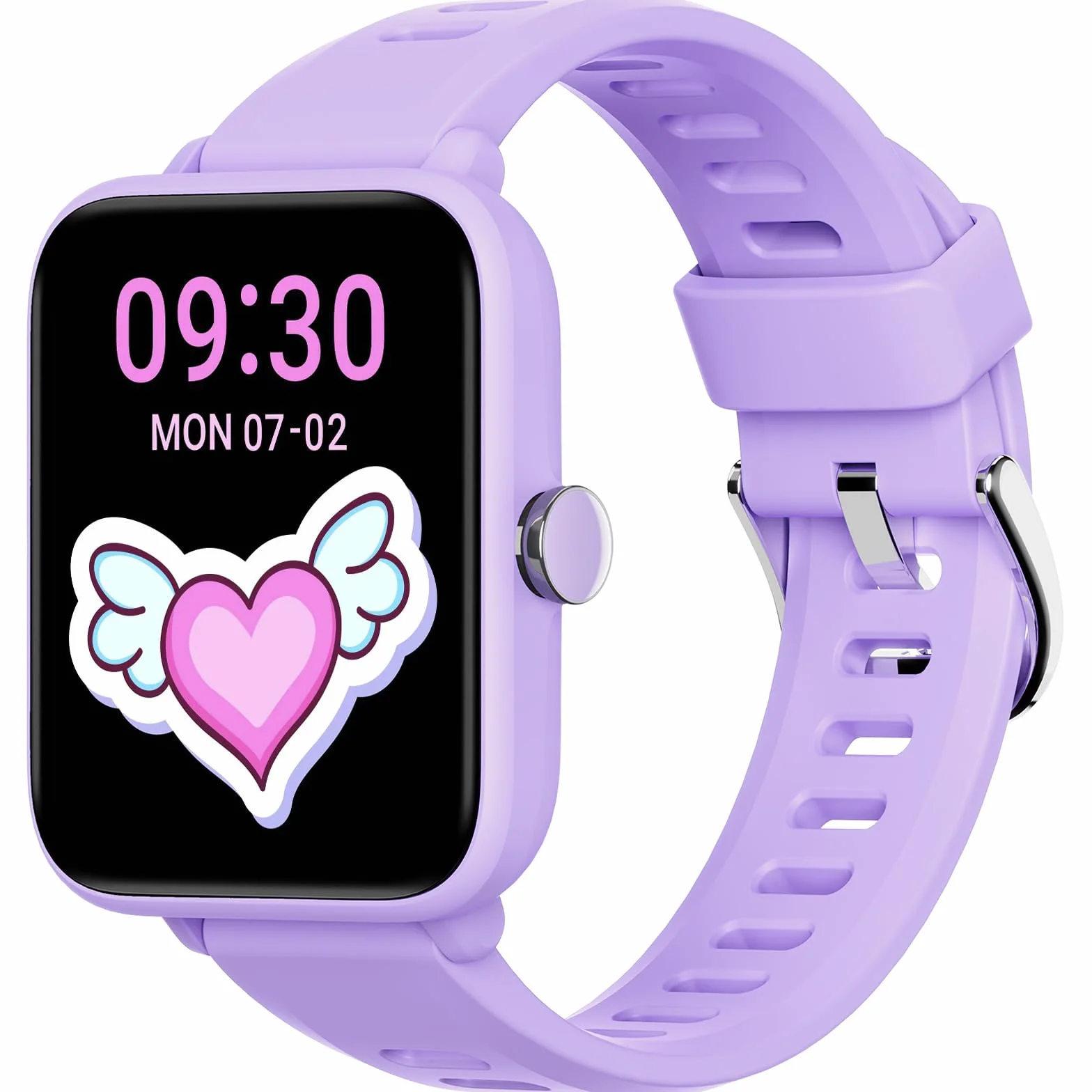 BIGGERFIVE Pulsera Actividad Niñas 3-14 años Reloj Inteligente Podómetro Frecuencia Cardíaca Resistente al Agua 5ATM Monitor Sueño Despertador Juegos Rompecabezas