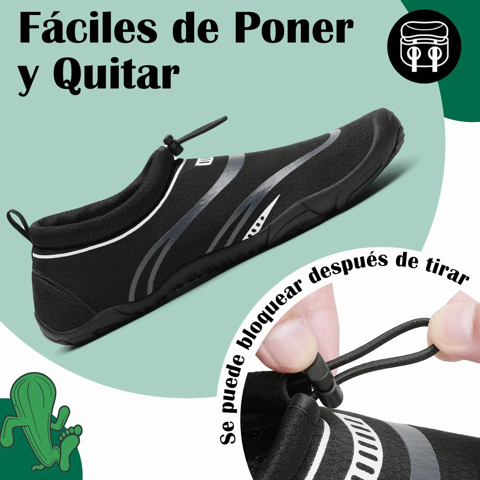 Mishansha Zapatos de Agua Hombre Mujer Secado Rápido Calzado Surf Acuáticos Deporte 36-46 EU