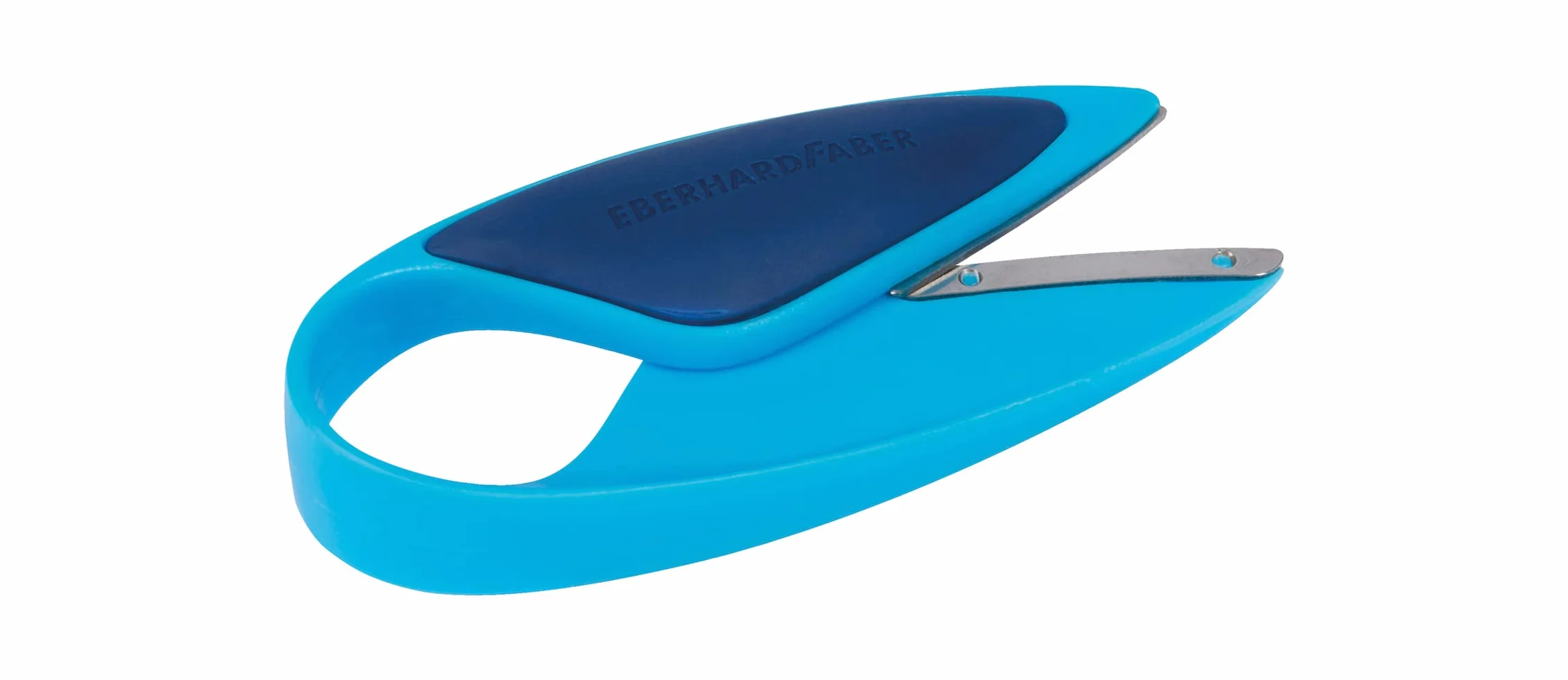 Eberhard Faber 579951 - Tijeras infantiles para zurdos y diestros, Mini Kids, tijeras azul