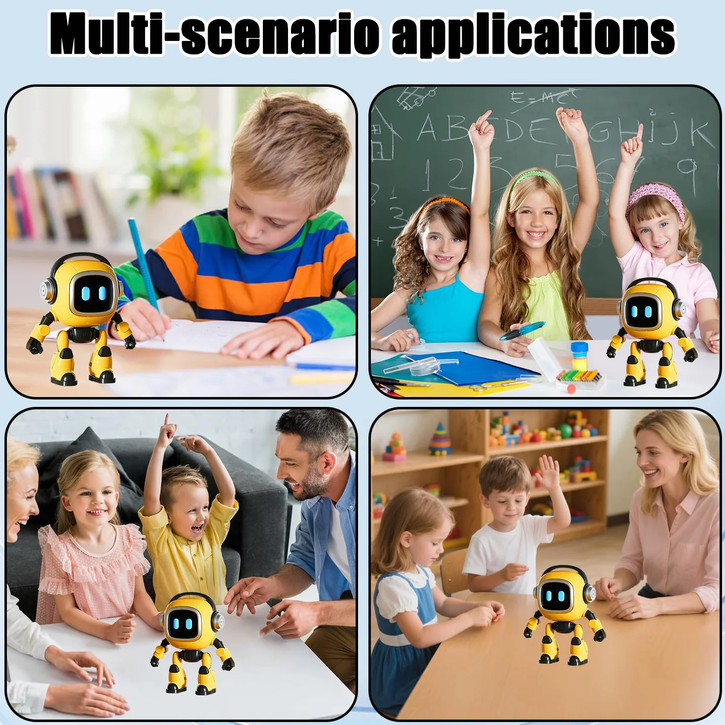 Robot de Escritorio con Inteligencia Artificial, Robot de escritorio interactivo inteligente, Robot Inteligente Impulsado Por Ai, Juguete robot inteligente AI, Emo Ro-bot, Regalo Para Niños