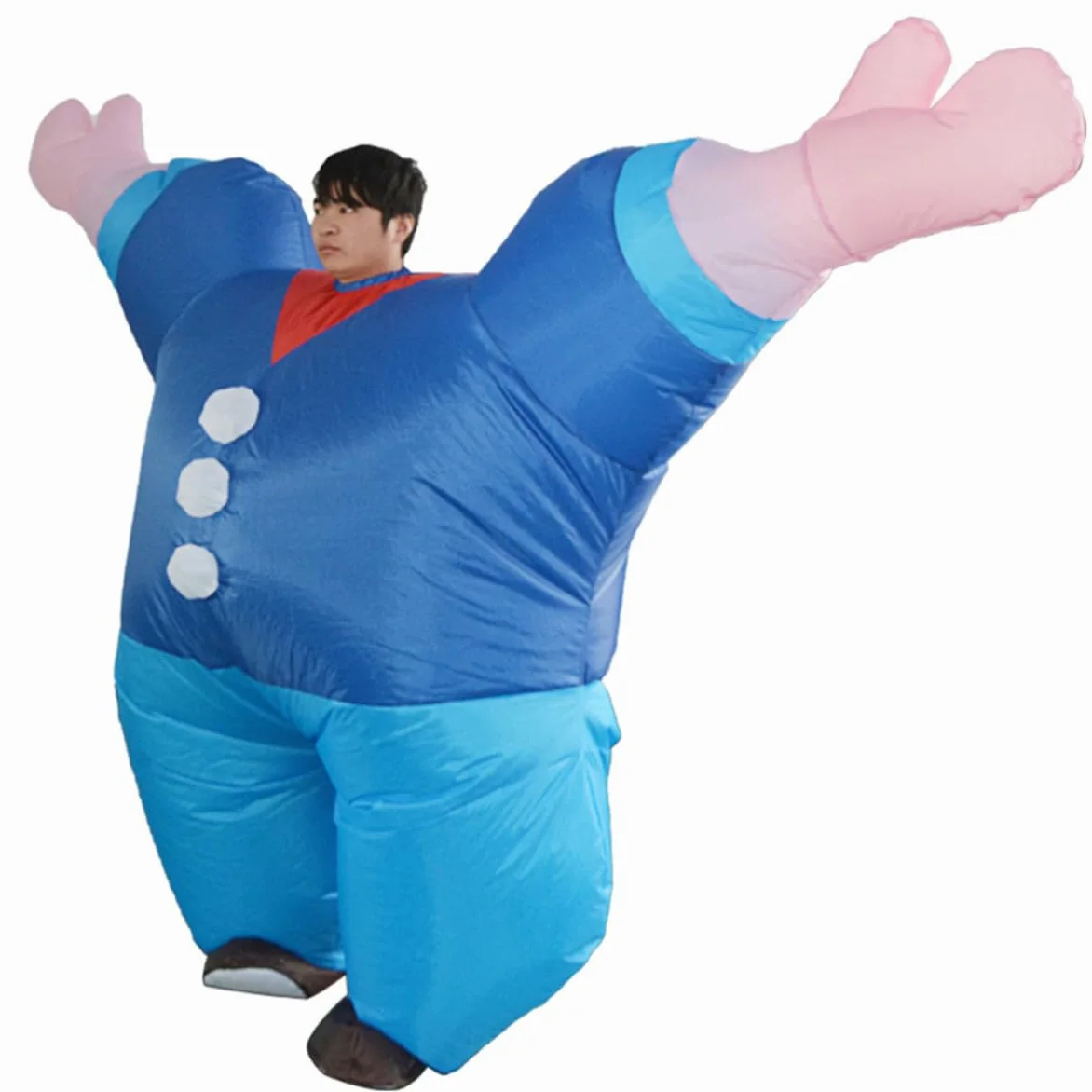 Abaodam 2 Piezas Disfraz Inflable de Cuerpo Completo para Hombre Material de Poliéster y Diseño Llamativo Adecuado para Fiestas y Espectáculos de Escenario