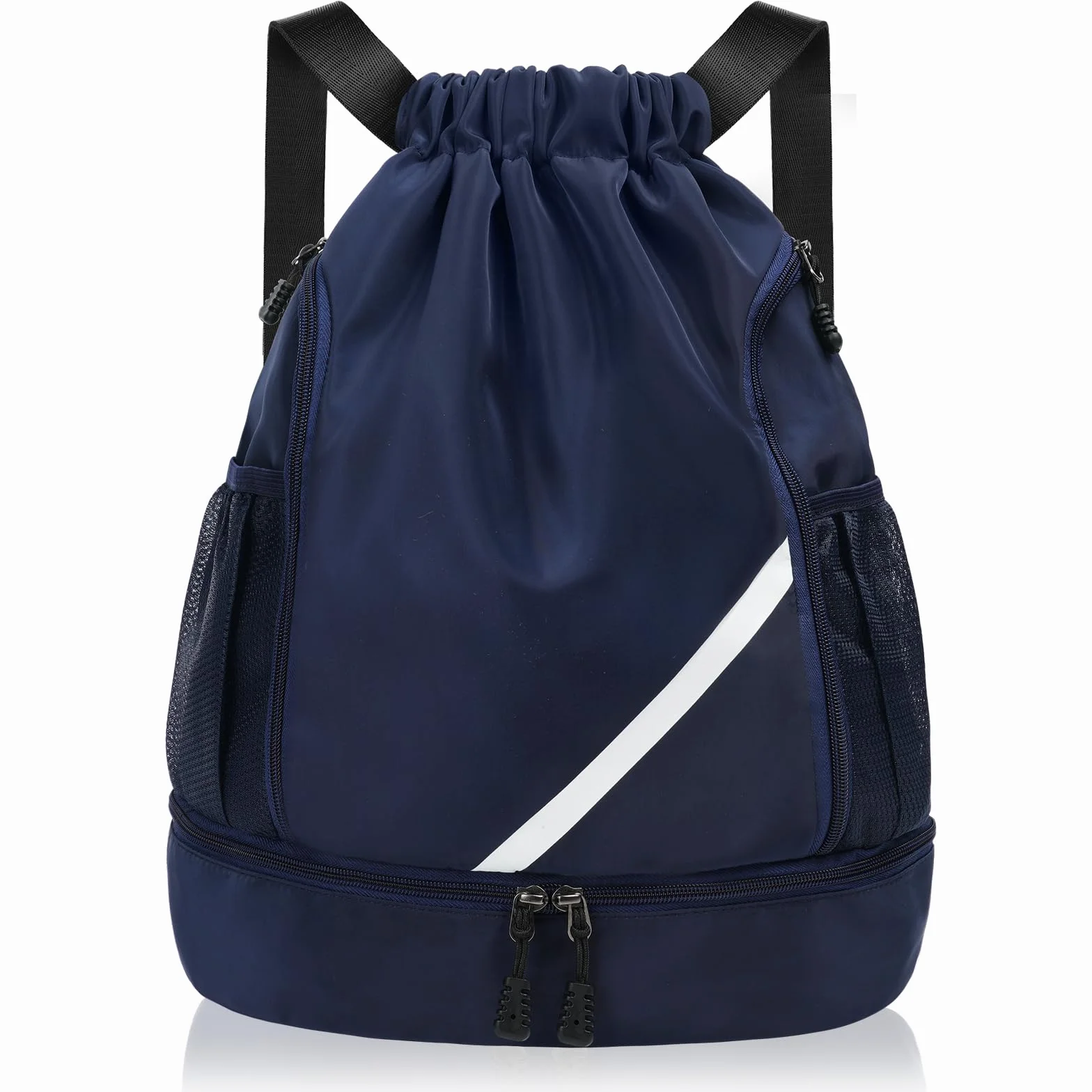 Flintronic Mochila De Cuerdas Impermeable Grande con Compartimento de Zapatos para Deportes