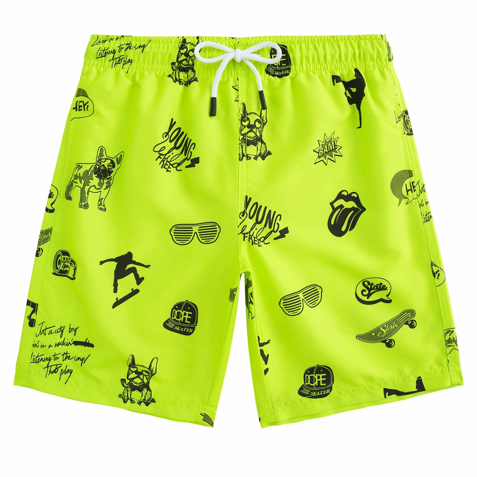 Bañador Niño Ropa de Baño Secado rápido Malla Short Natación Estampado
