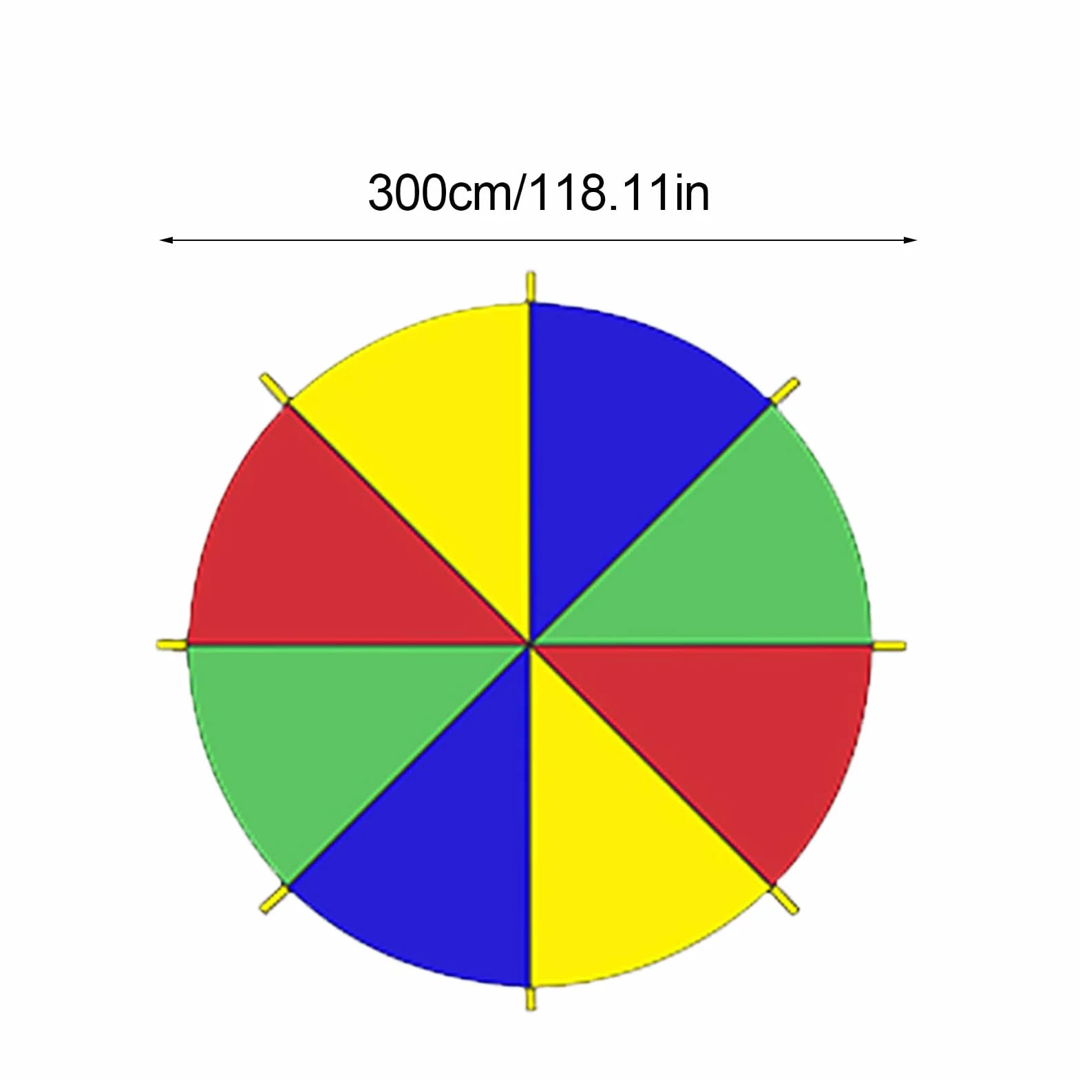 Paracaídas para niños, Rainbow Parachute,Coloridos niños en paracaídas con mangos | al aire libre, juegos de cooperación de carpa para la clase de gimnasio de la escuela primaria, patio traser