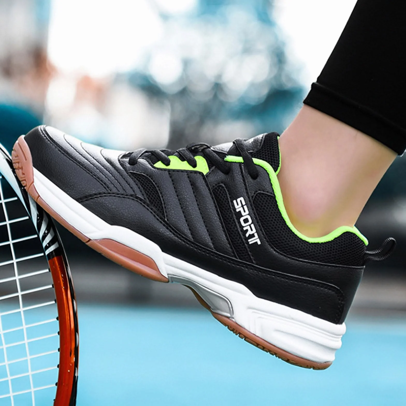 Buty do tenisa, badmintona, squasha i siatkówki dla mężczyzn - lekkie, antypoślizgowe