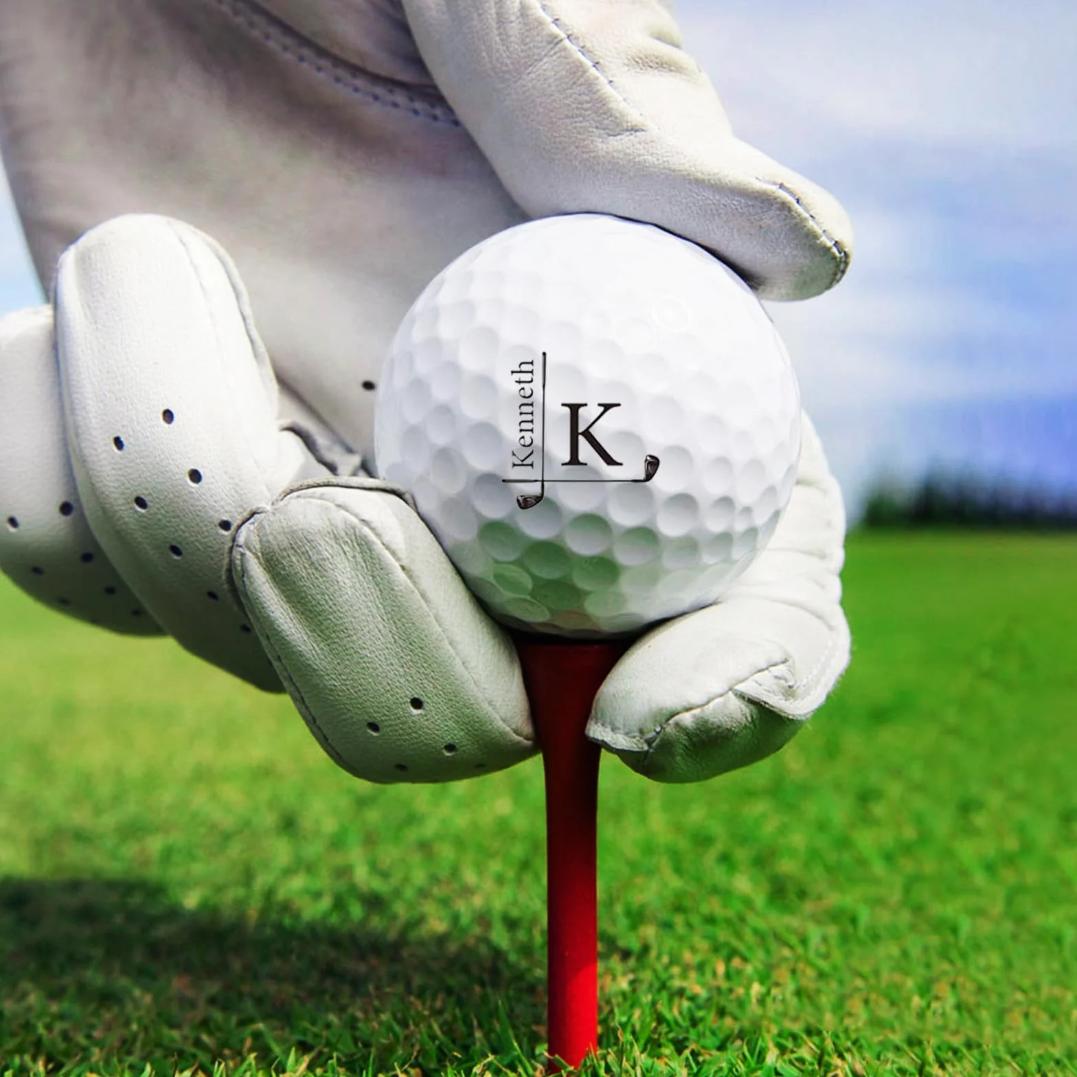 Sello de Pelota de Golf Personalizado con Nombre, Iniciales o Logo - Tinta Impermeable Recargable - Accesorio Regalo para Golfistas