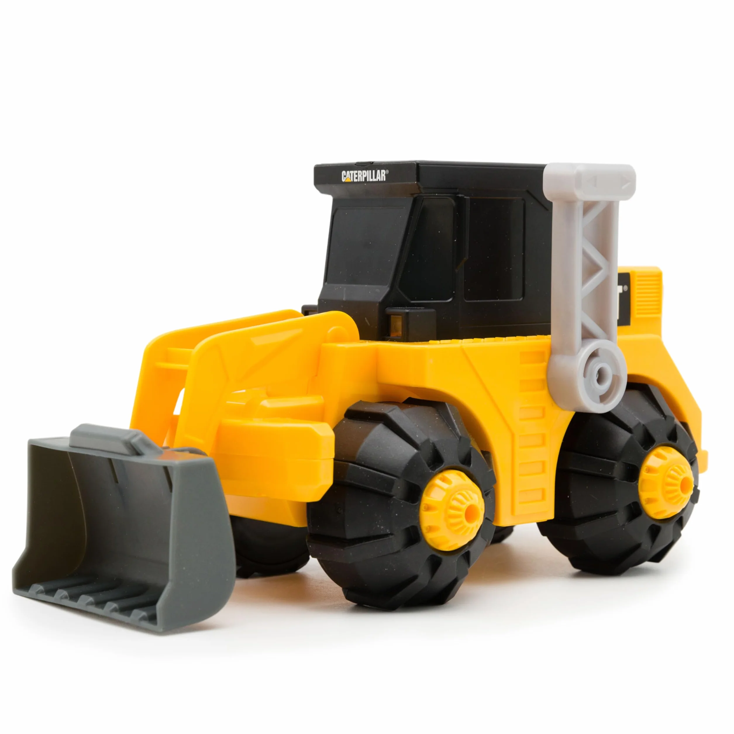CatToysOfficial |Pala Cargadora | Vehículo con tracción en Las 4 Ruedas, conducción automática, Ruedas estabilizadoras, Luces de Trabajo |Juguetes Niños 3 Años o Más