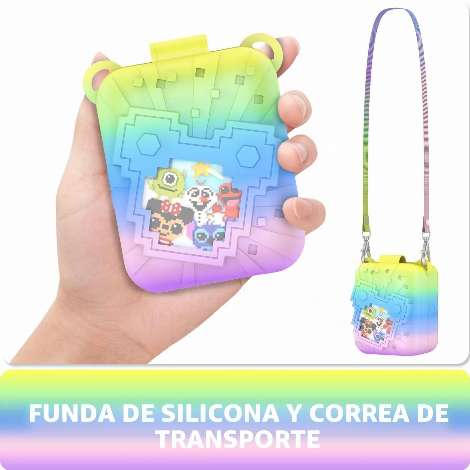 Funda de silicona para Bitzee Disney Interactive Toy anticaídas, correa y durabilidad para tu juguete interactivo Bitzee Disney (colorido)