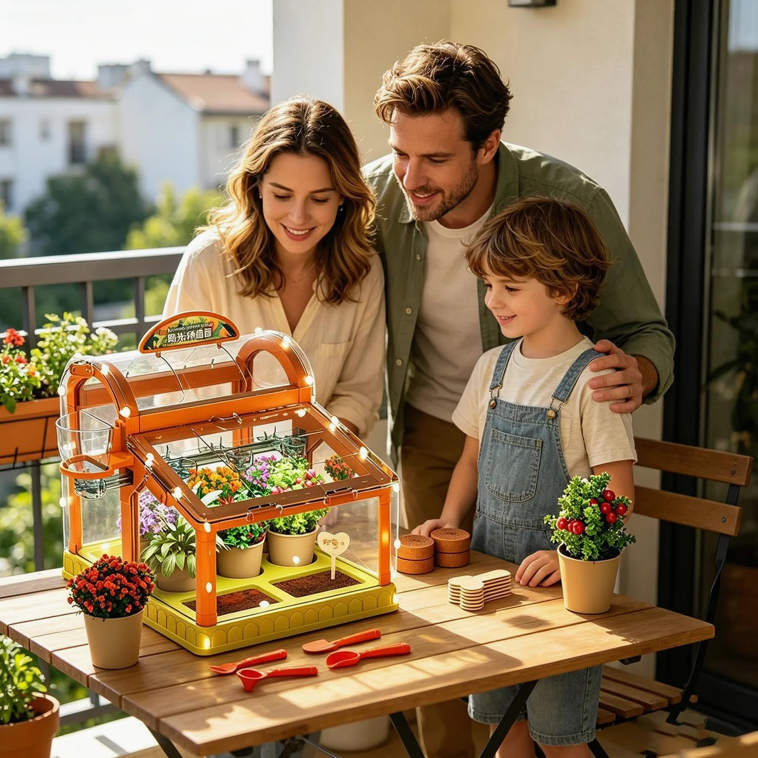 Kit de jardinería y cultivo en invernadero para niños, científico educativo | Kit jardinería para niños | Para Flores Verduras Interior Exterior Hogar Naturaleza