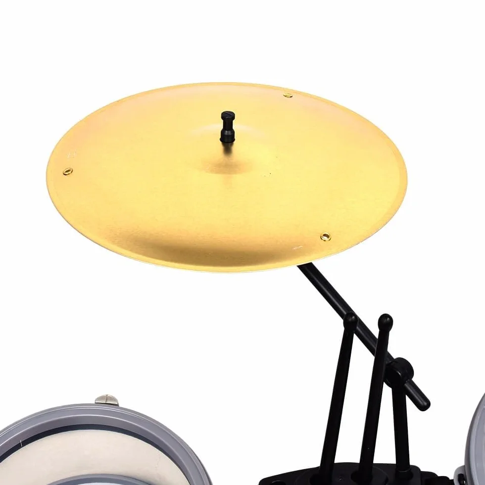 Bontempi BeatMaster: Batería para niños con sonidos realistas y mucha diversión, rojo y transparente, 500x500x680 mm