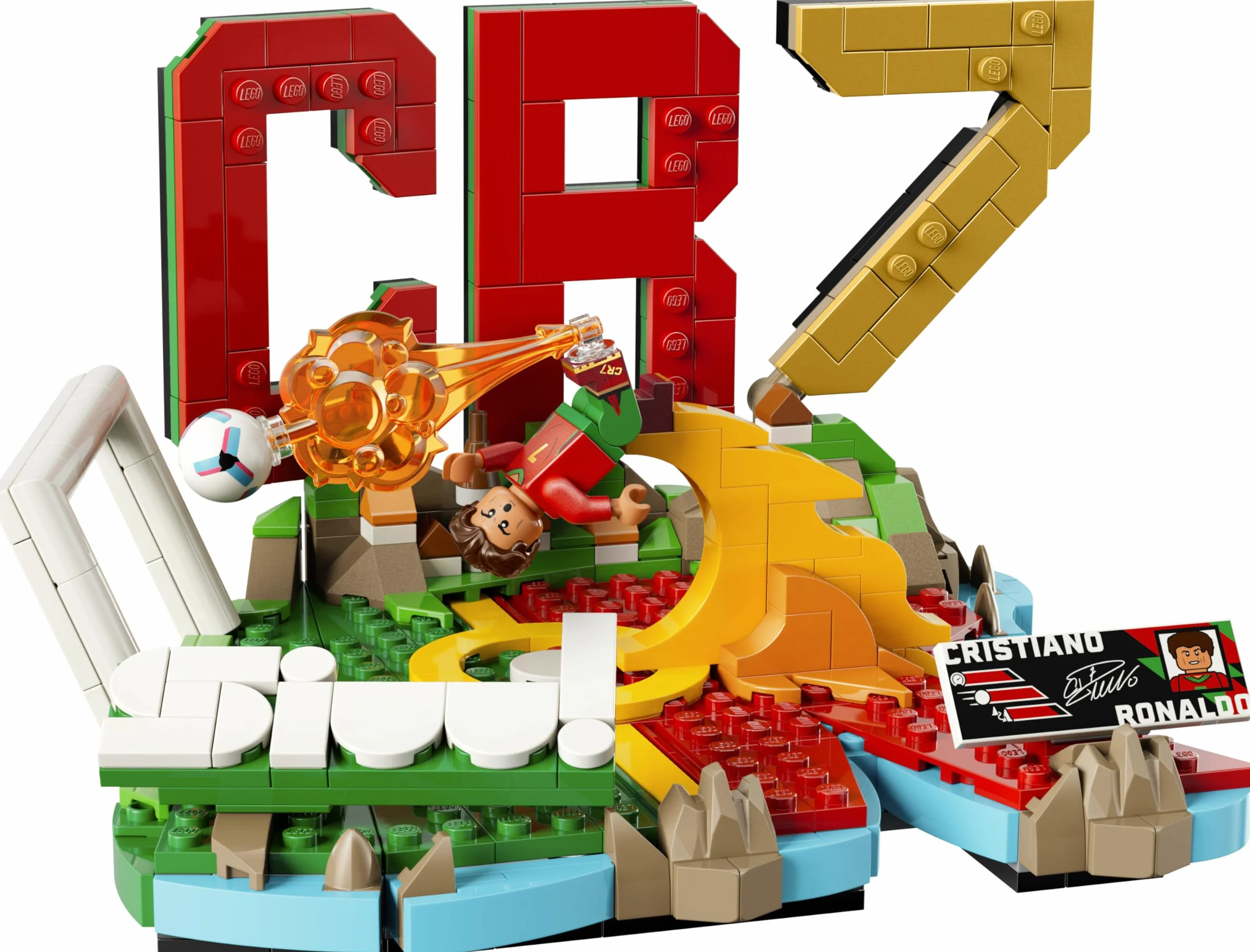 LEGO Editions Cristiano Ronaldo Fenómenos del Fútbol Juguete de Construcción Minifigura de Futbolista 43012 Regalo para Niños 10+ Años
