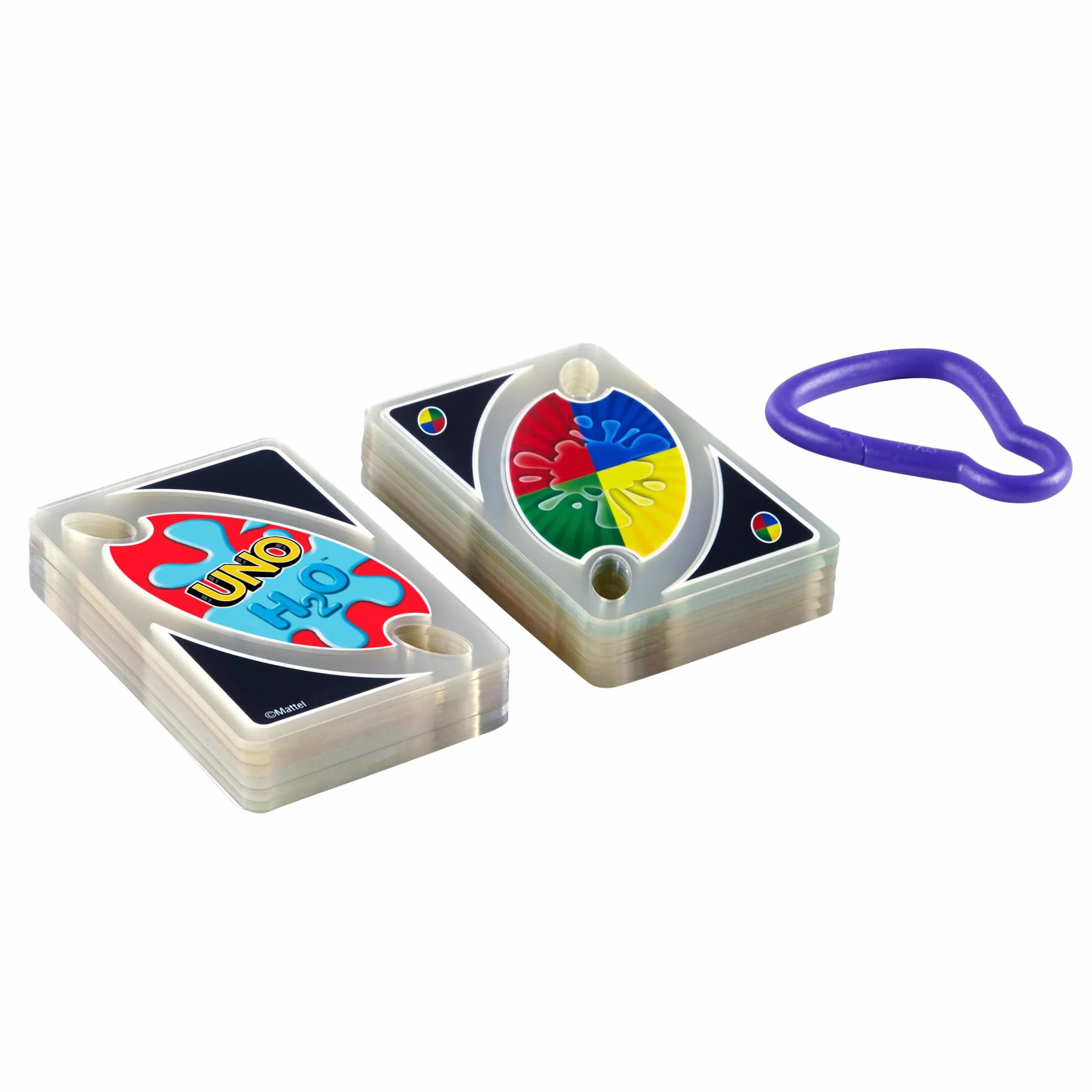 Mattel Games UNO H20 To Go Juego de Cartas Resistentes al Agua +7 años Playa Nieve Viajes P1703