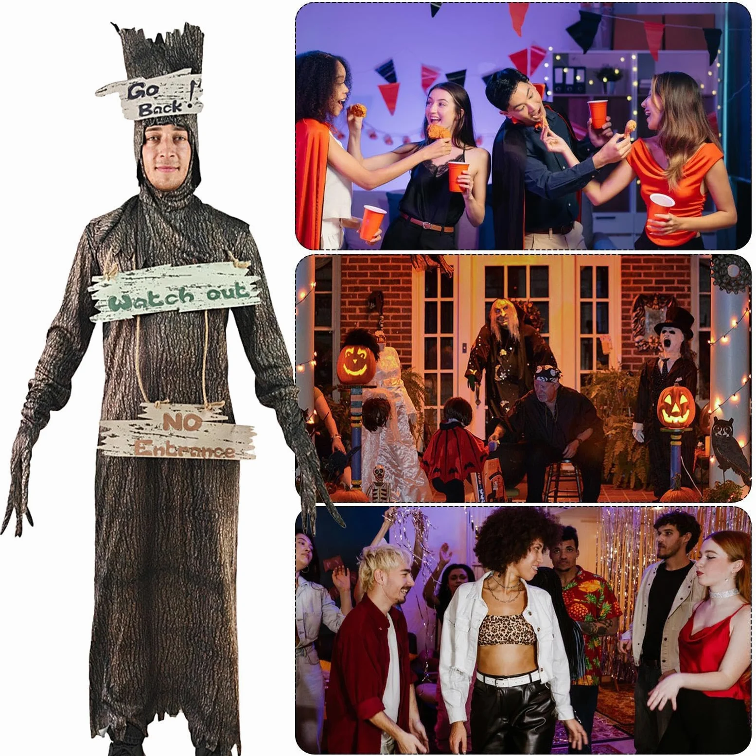 Disfraz Halloween Aterrador Cómodo Y Espeluznante Cosplay Gótico Para | Disfraces Espeluznantes Para Adultos Cosplay Para Mujeres Y Hombres Cumpleaños Celebración Casa