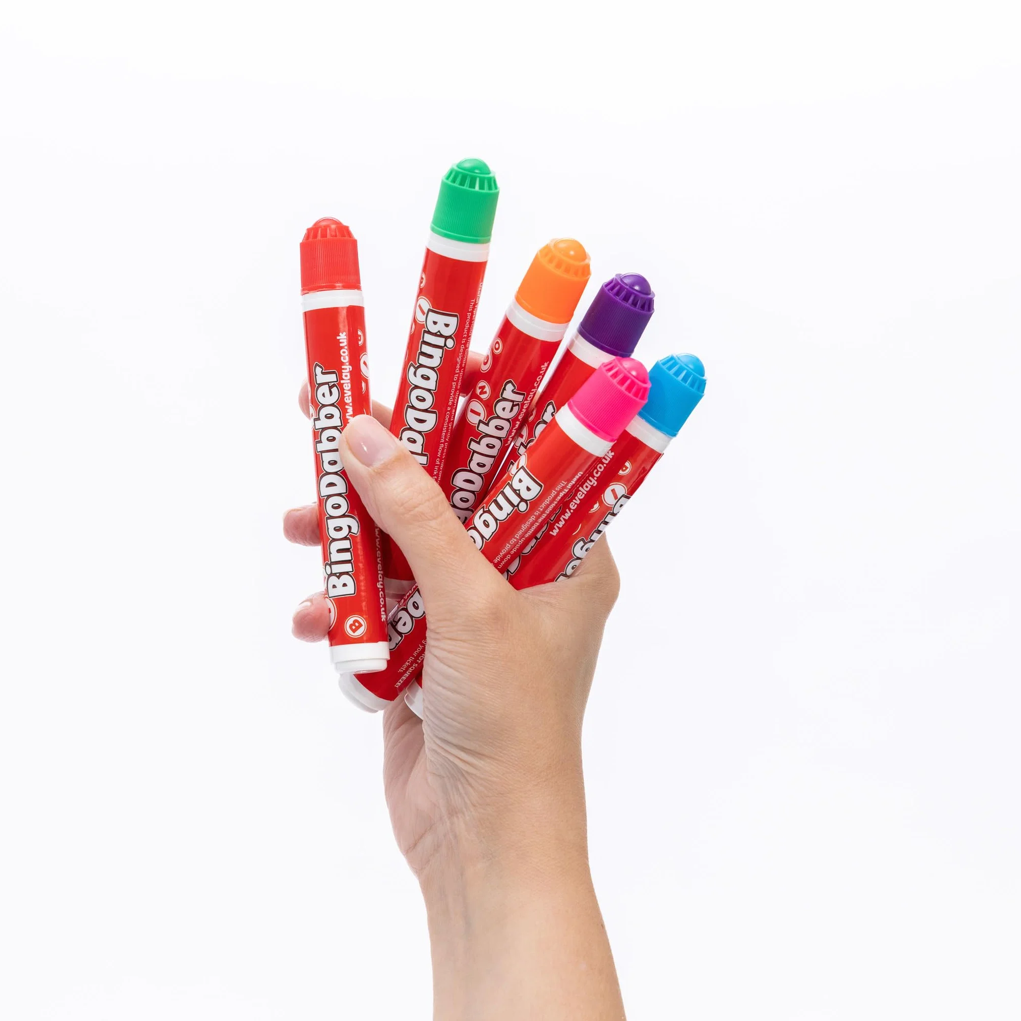 evelay Bingo Dabbers - Rotuladores de colores mixtos para juegos de boletos de bingo (paquete de 12)