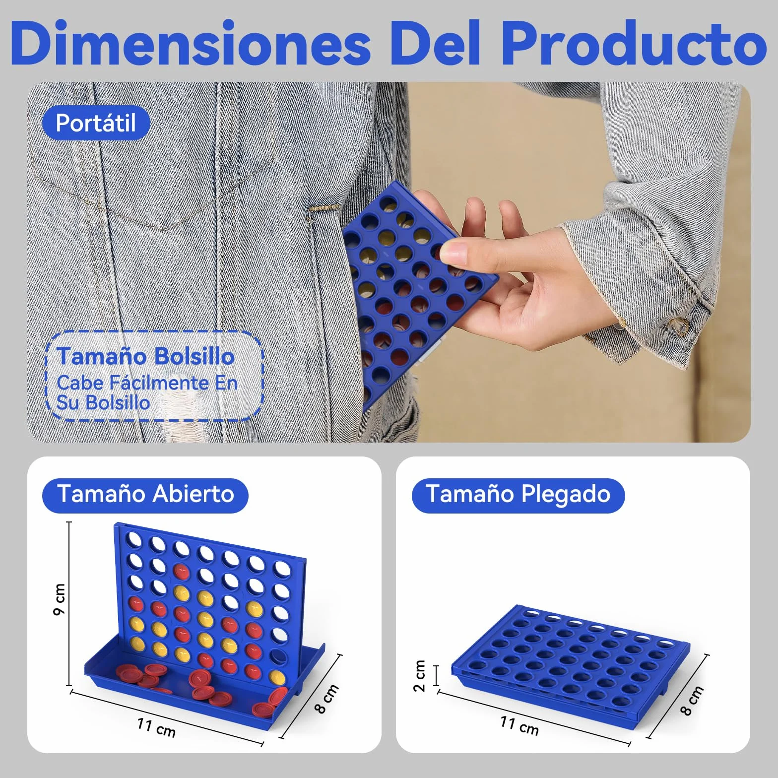 Pup Go Juego de Mesa en Formato Mini de 4 en línea para niños 3+ años, Ideas Niños y Niñas, Viajes en Avión y Coche, Divertido y Entretenido