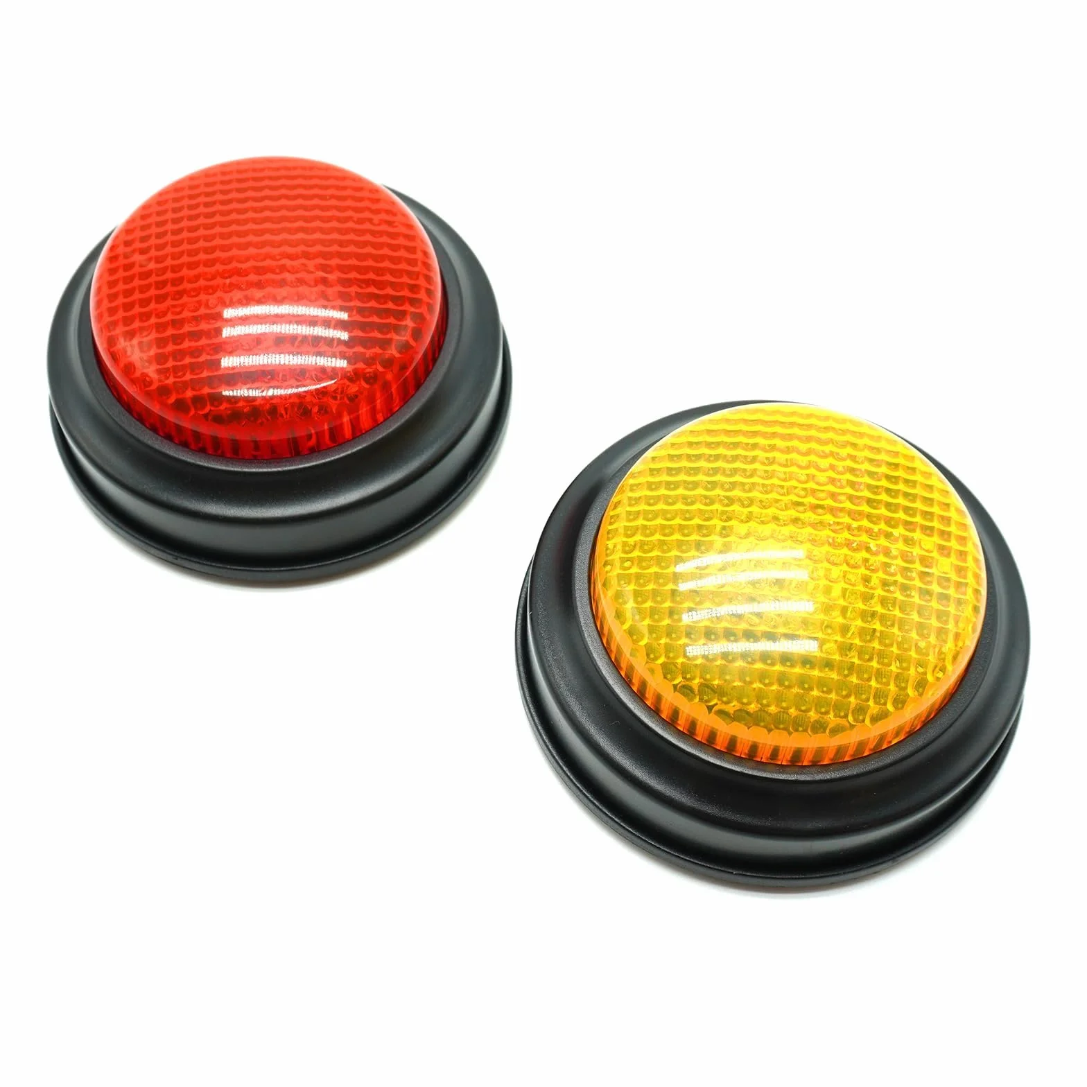 Botones de Respuesta con Luz y Sonido, Zumbador de Respuesta, Answer Buzzers, Zumbador de Juego con Sonido, Pulsadores de Colores Juego, para Actividades en Clase, Juegos en Familia, Concursos