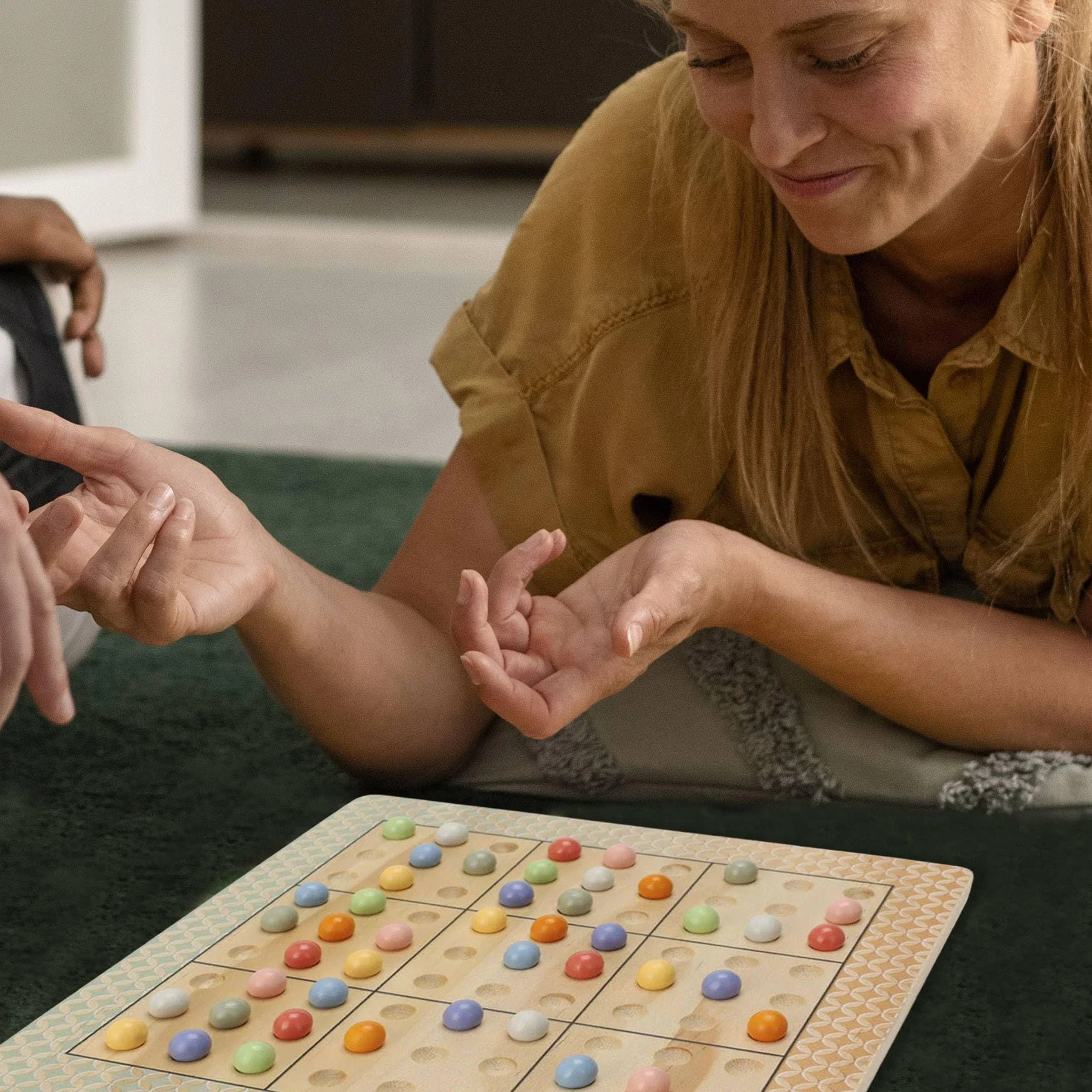 Desafío Sudoku Juego de Tablero en Madera con Bolsa de Algodón