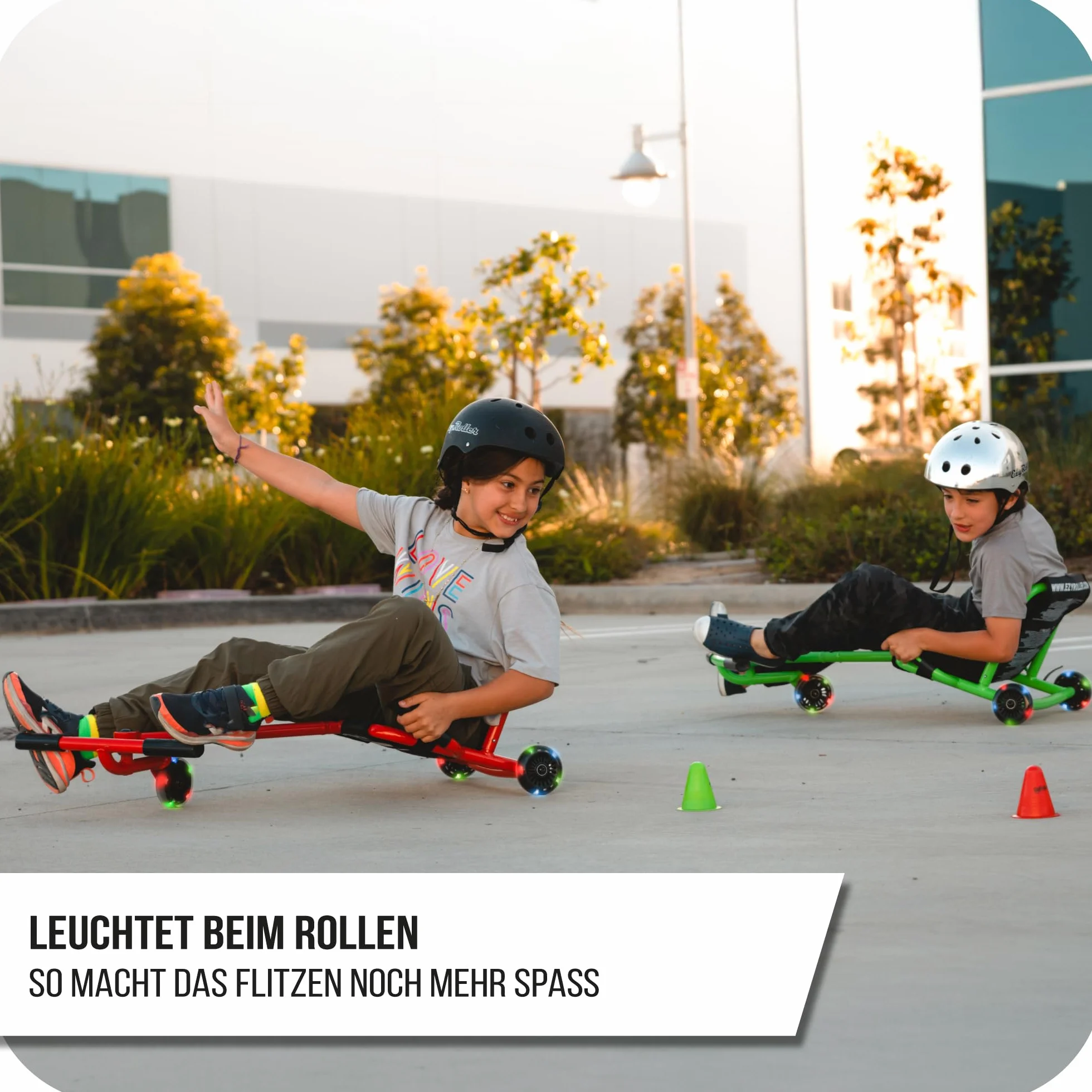 EzyRoller Juego de 2 ruedas LED de repuesto de 96 mm para Classic, Drifter o Drifter X