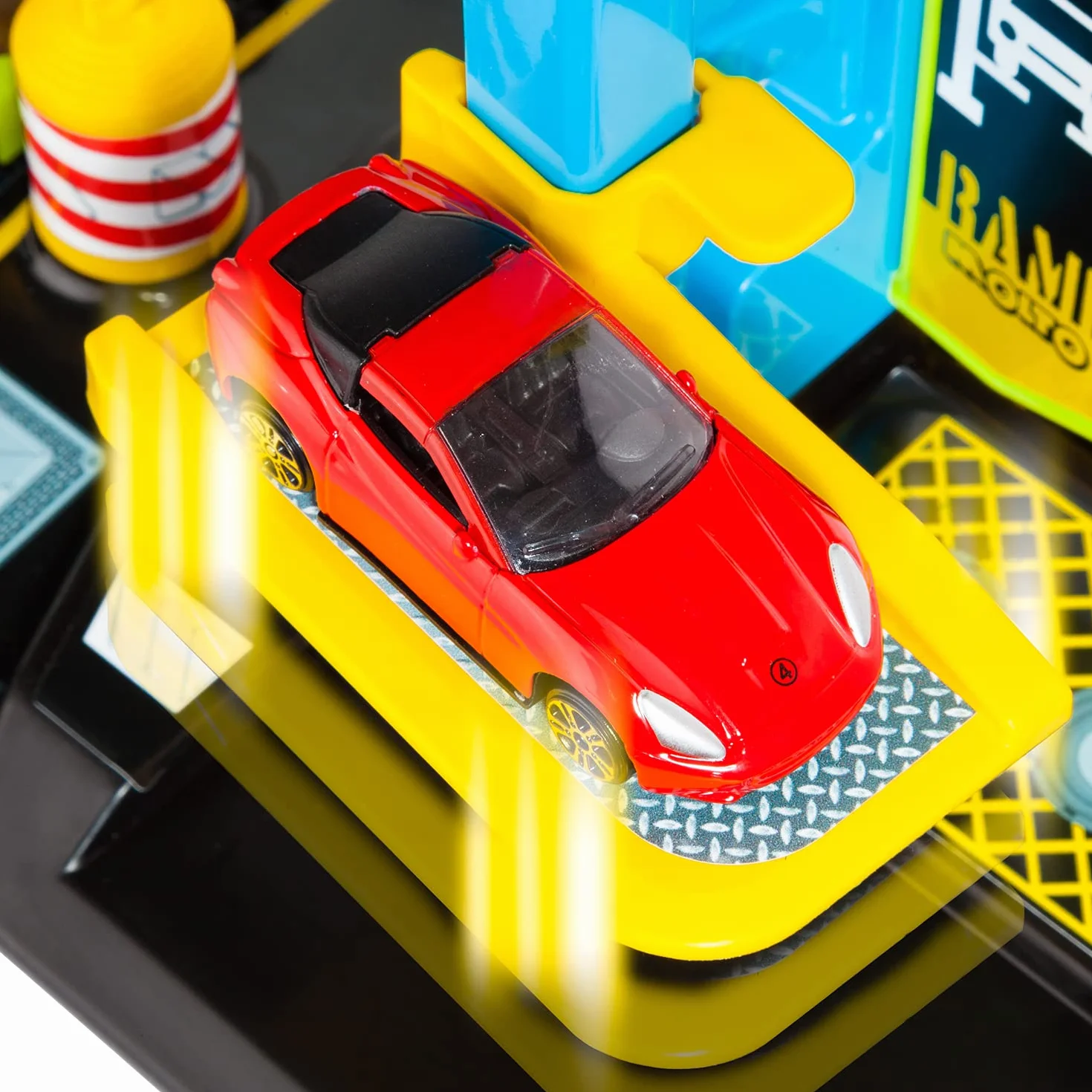 MOLTO | Parking Infantil de 4 Plantas con Accesorios, Parking Coches Juguete, Pista de Coches de Juguete, Juguetes Niños + 3 Años, Garaje Coches