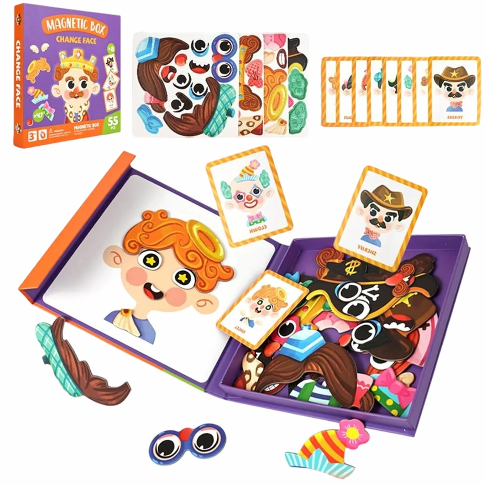 Genérico Puzle de Vestir,Tablero Magnético Educativo para DIY,Juegos de Vestir DIY y Hechos a Mano | para Niñas De 3 A 6 Años Juego De Imitación Preescolar Regalo