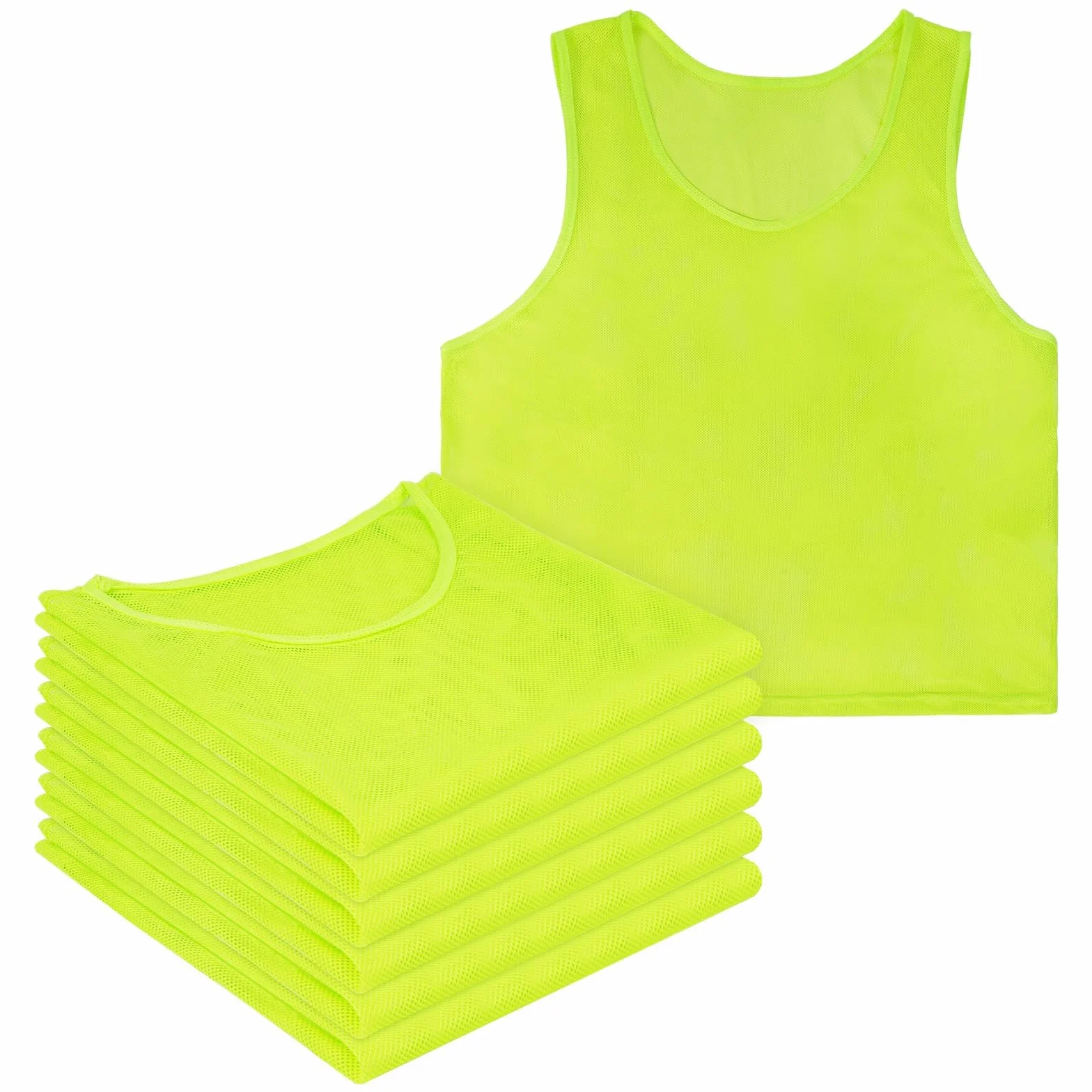 AUYAO Petos Futbol 6Pcs Chaleco Entrenamiento Malla Transpirable Deportivo