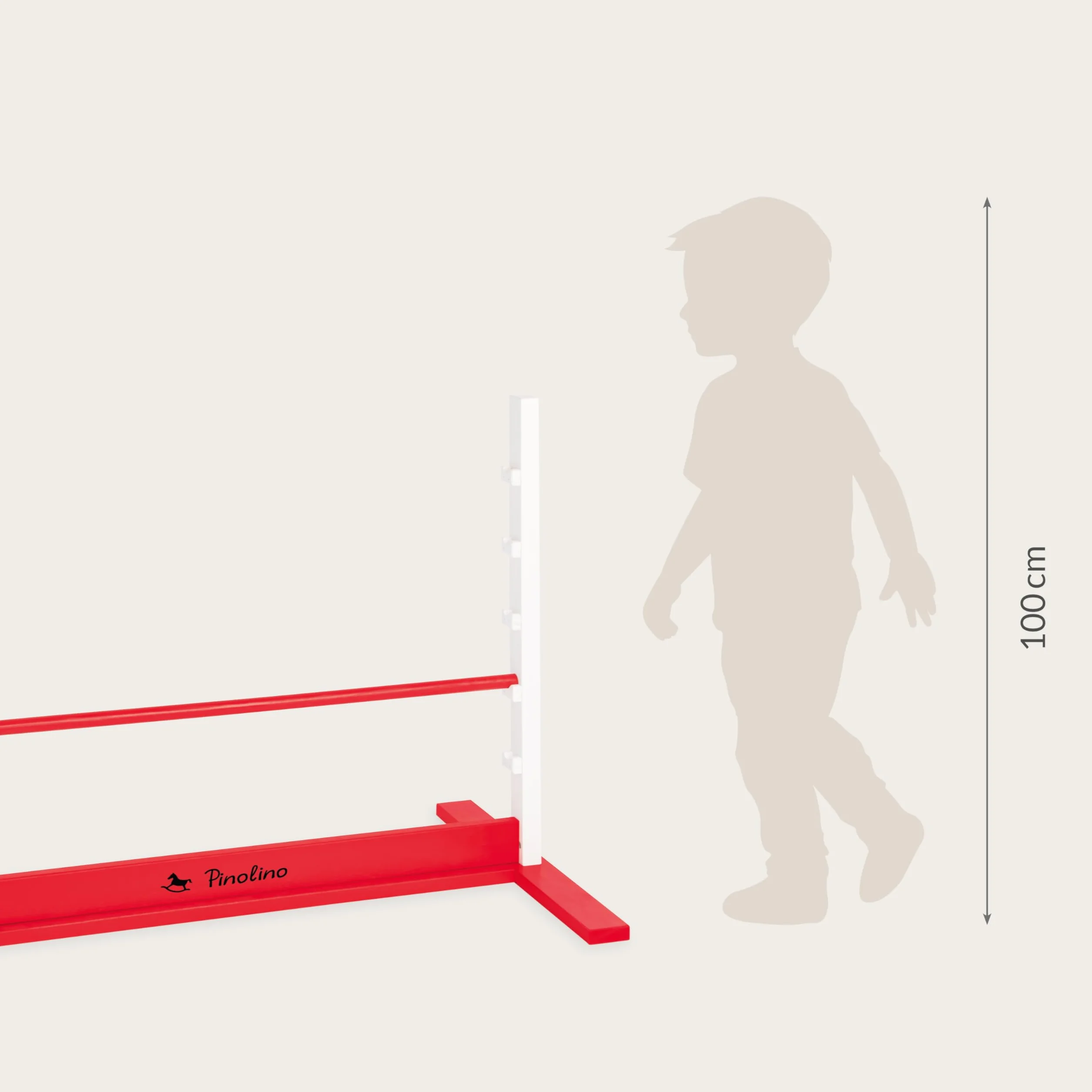 Pinolino Kinderträume- Animales Carrera de obstáculos 'Hoppe', Color Blanco,Rojo, L (381401)