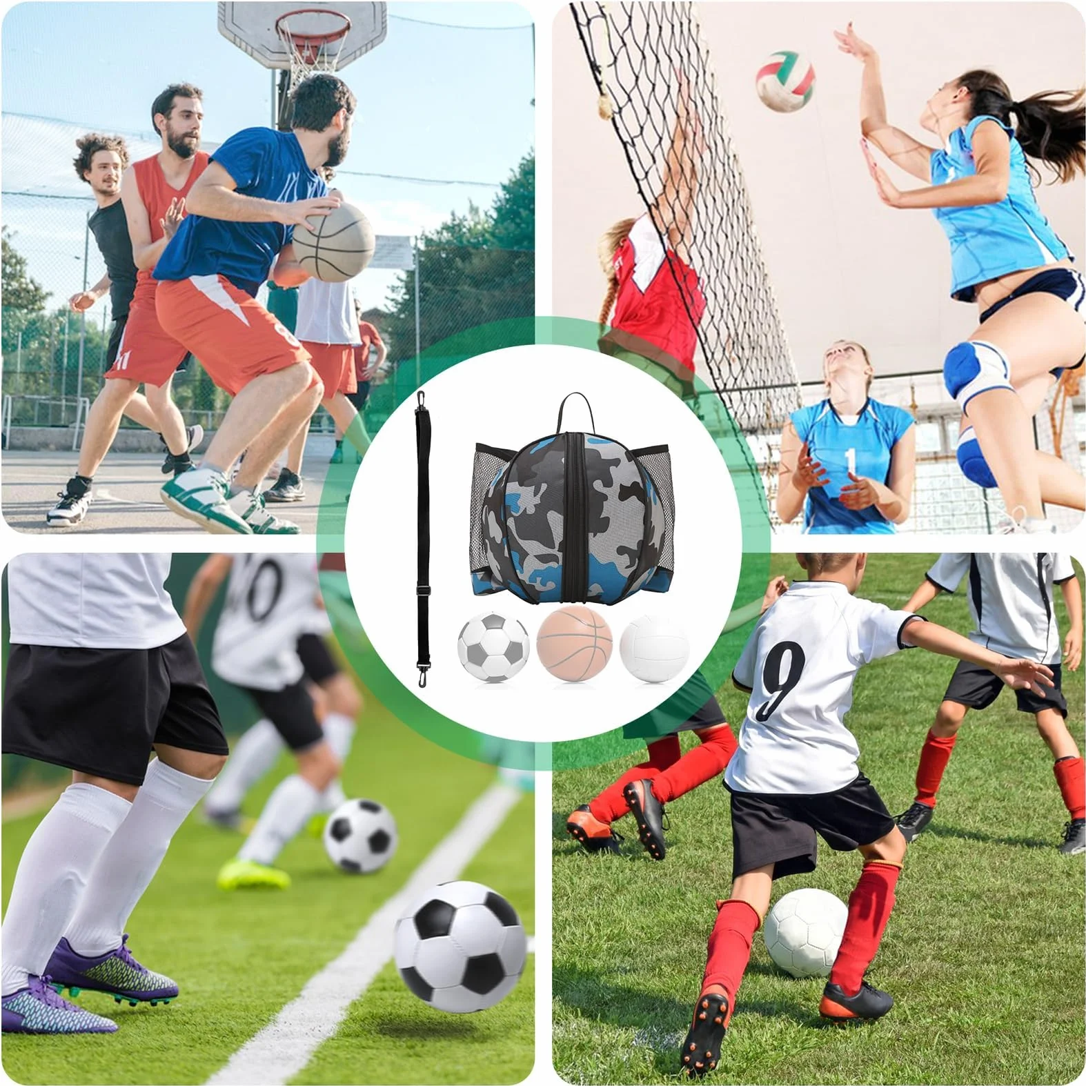 Bolsa Impermeable para Baloncesto, Fútbol y Voleibol