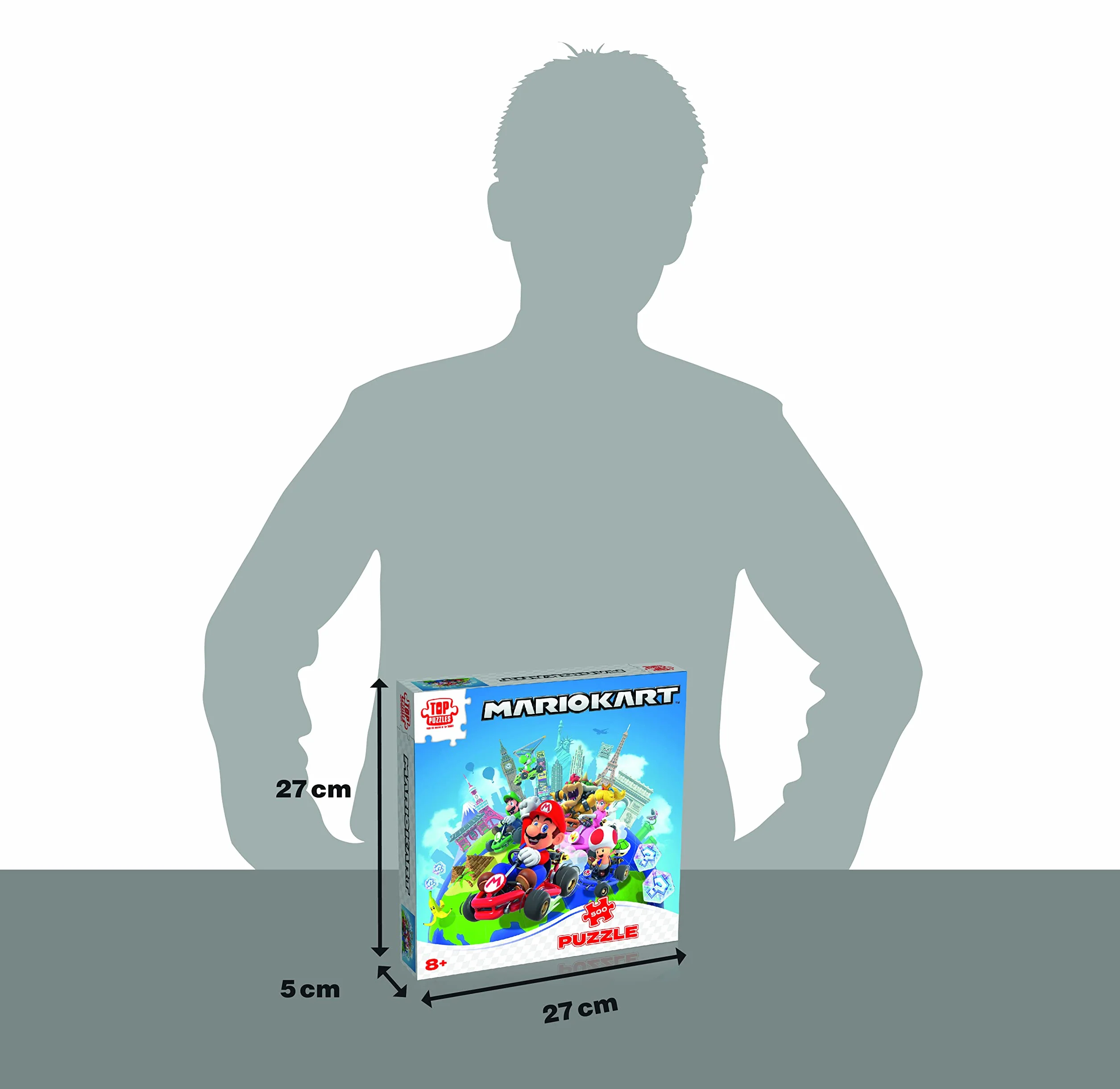 Top Trumps Rompecabezas Mario Kart Puzzle 500 Piezas - Juguetes para niños 10+ años y Todos los Fans de Las Aventuras, para Jugar Solo o en compañía, Incluye póster