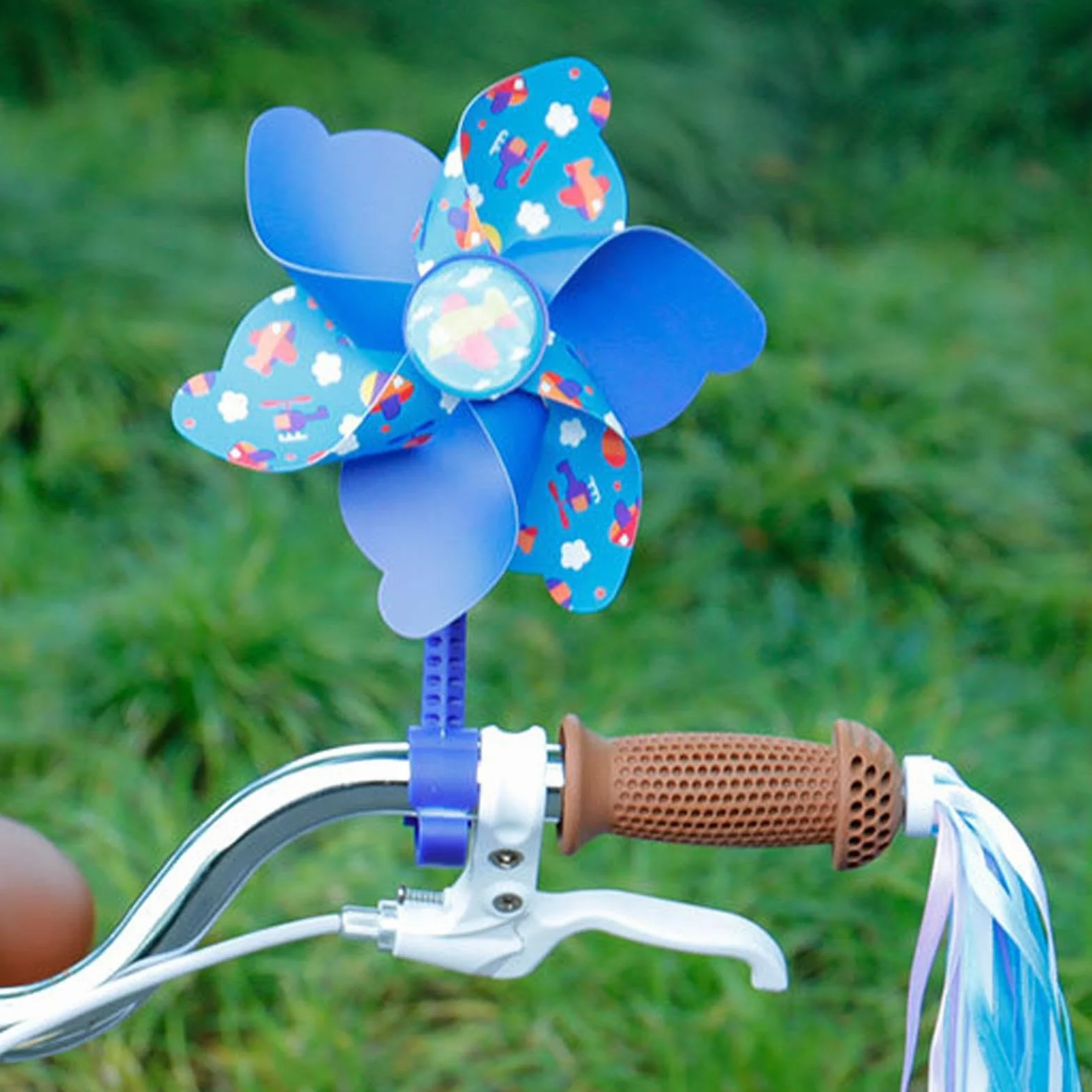 Molinillo de viento para bicicleta infantil, molino de viento, manillar de bicicleta para niños, rueda de pinwheel, resistente a los rayos UV y a la intemperie, decoración de molinos de viento de