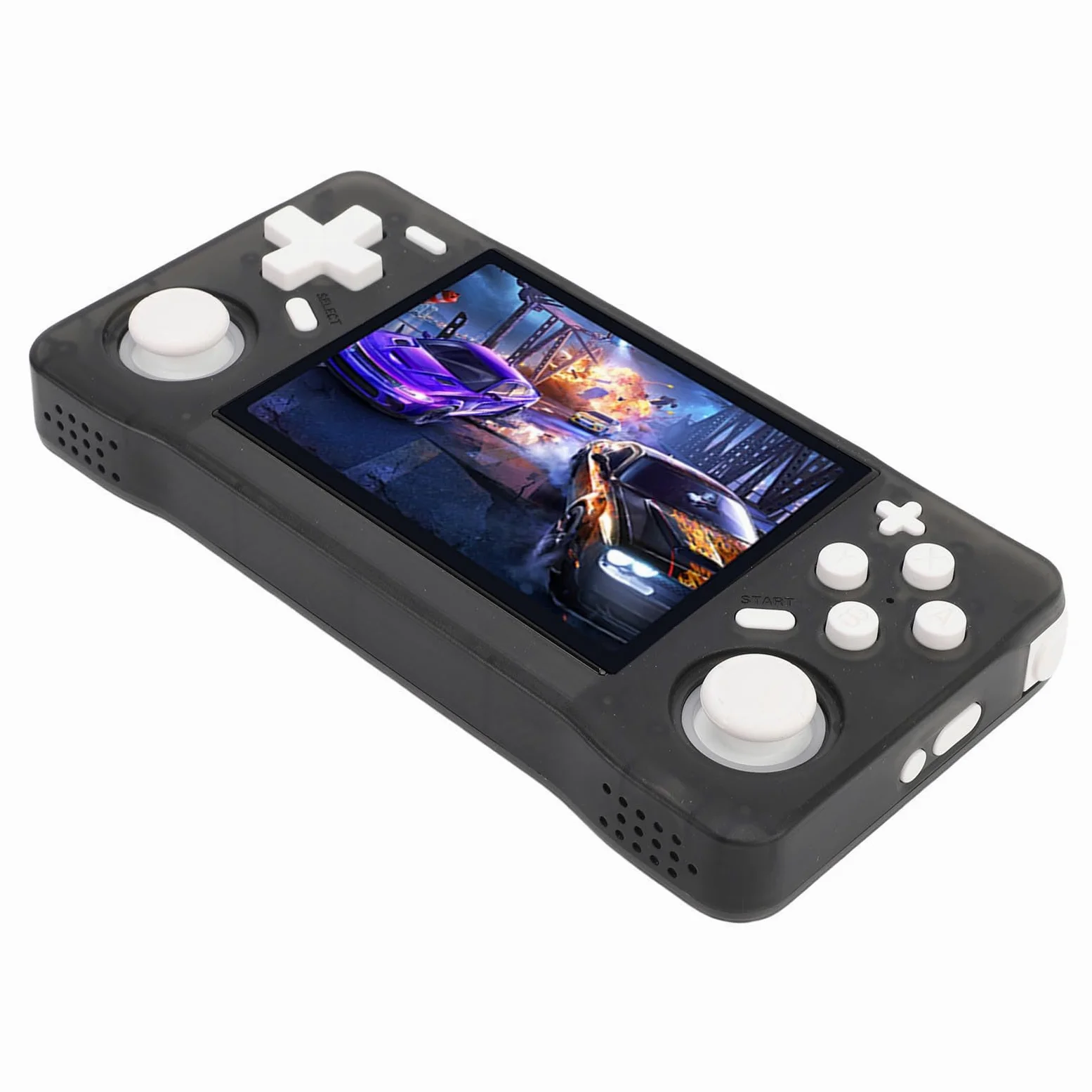 Aramox Consola de Juegos Portátil Retro, Consola de Juegos Portátil ABS con Pantalla HD de 3,5 Pulgadas 640x480, RK3326 64 Bits A35, Batería de 4000 MAh, para Jugadores de Retro a Casa de Viaje (64GB)