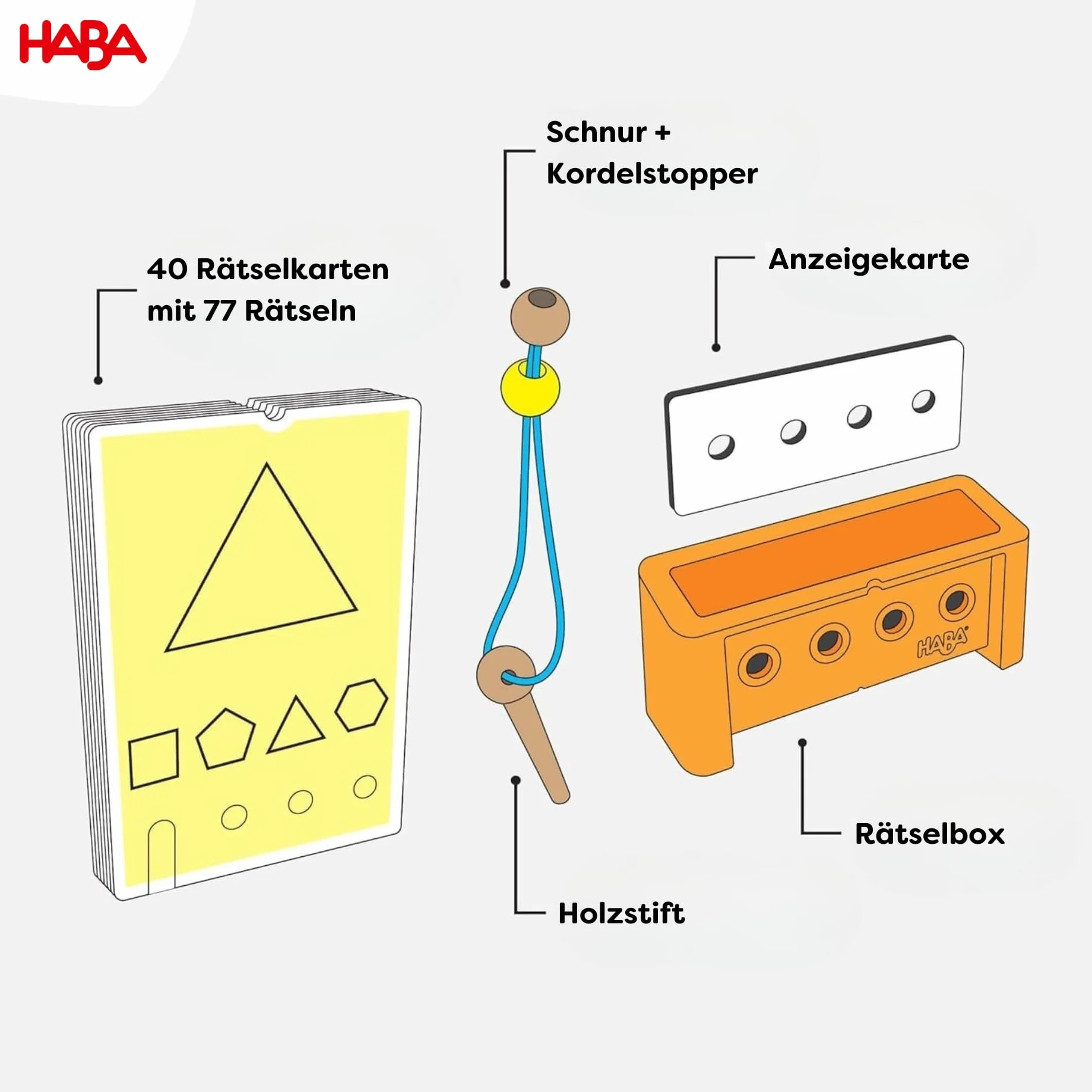 HABA LogiCASE Set de Iniciación 4+ Juego Educativo