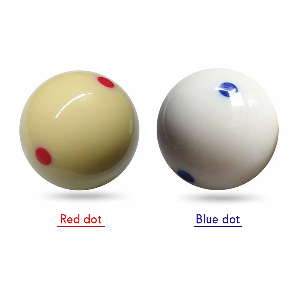 Kavolet Bola de Billar Blanca 6 Puntos Azules Resina Profesional 5,72 cm