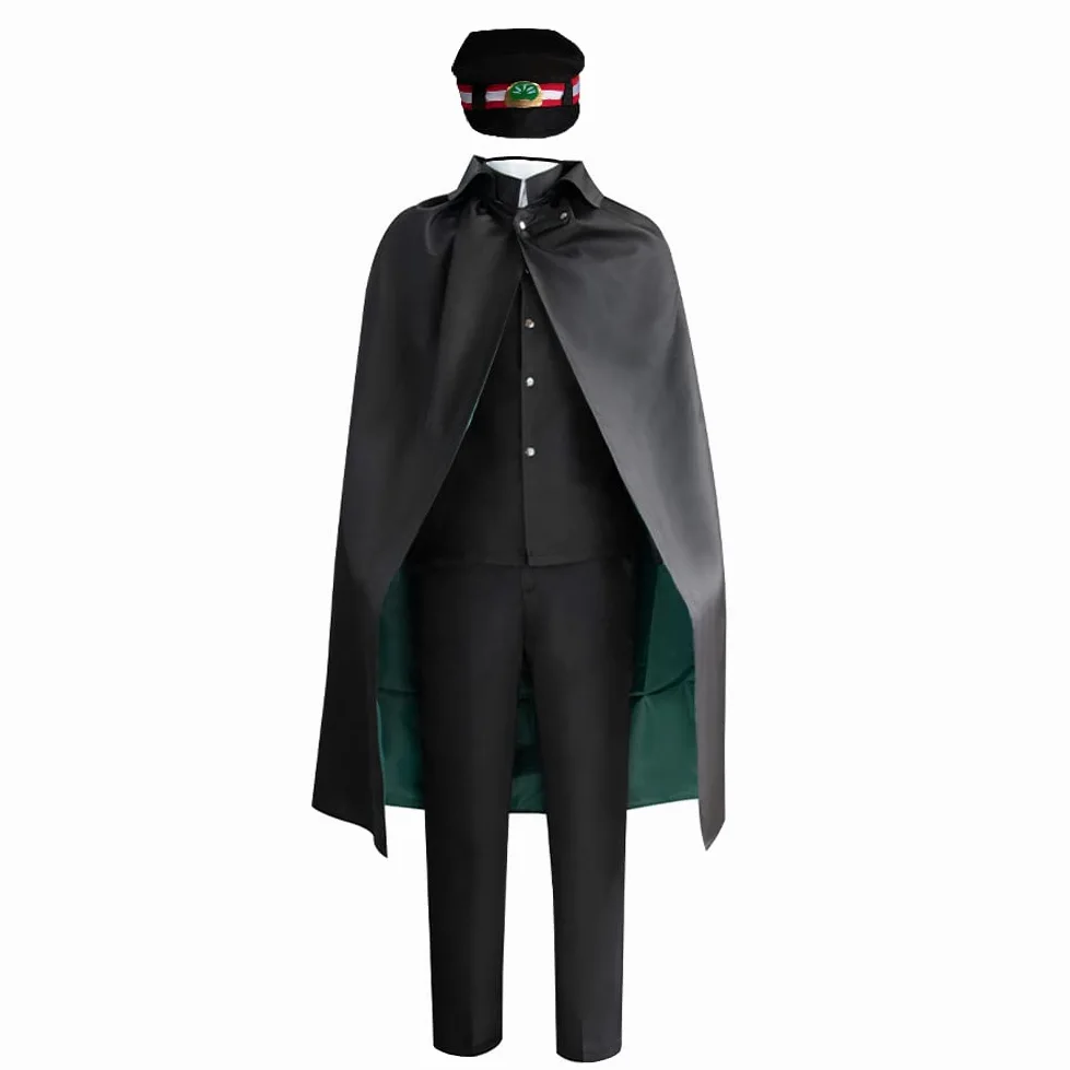 Conjunto completo de disfraz de anime Bungo Stray Dogs de Ranpo Edogawa para hombre, uniforme con capa, Halloween, Navidad, cosplay, disfraces para adultos