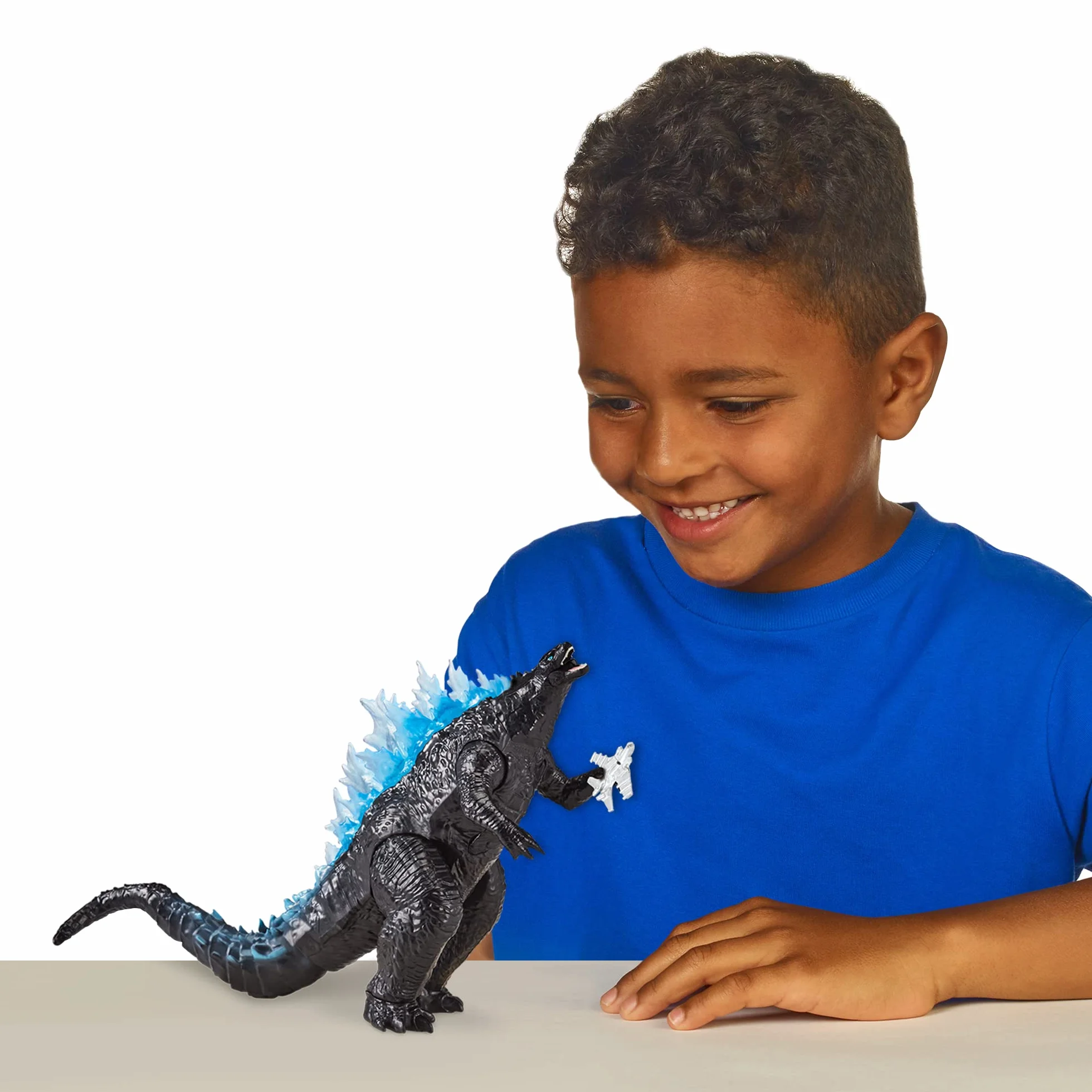 MonsterVerse Godzilla vs Kong 6' Supercharged Godzilla w/Fighter Jet,Multicolor,MNG16000